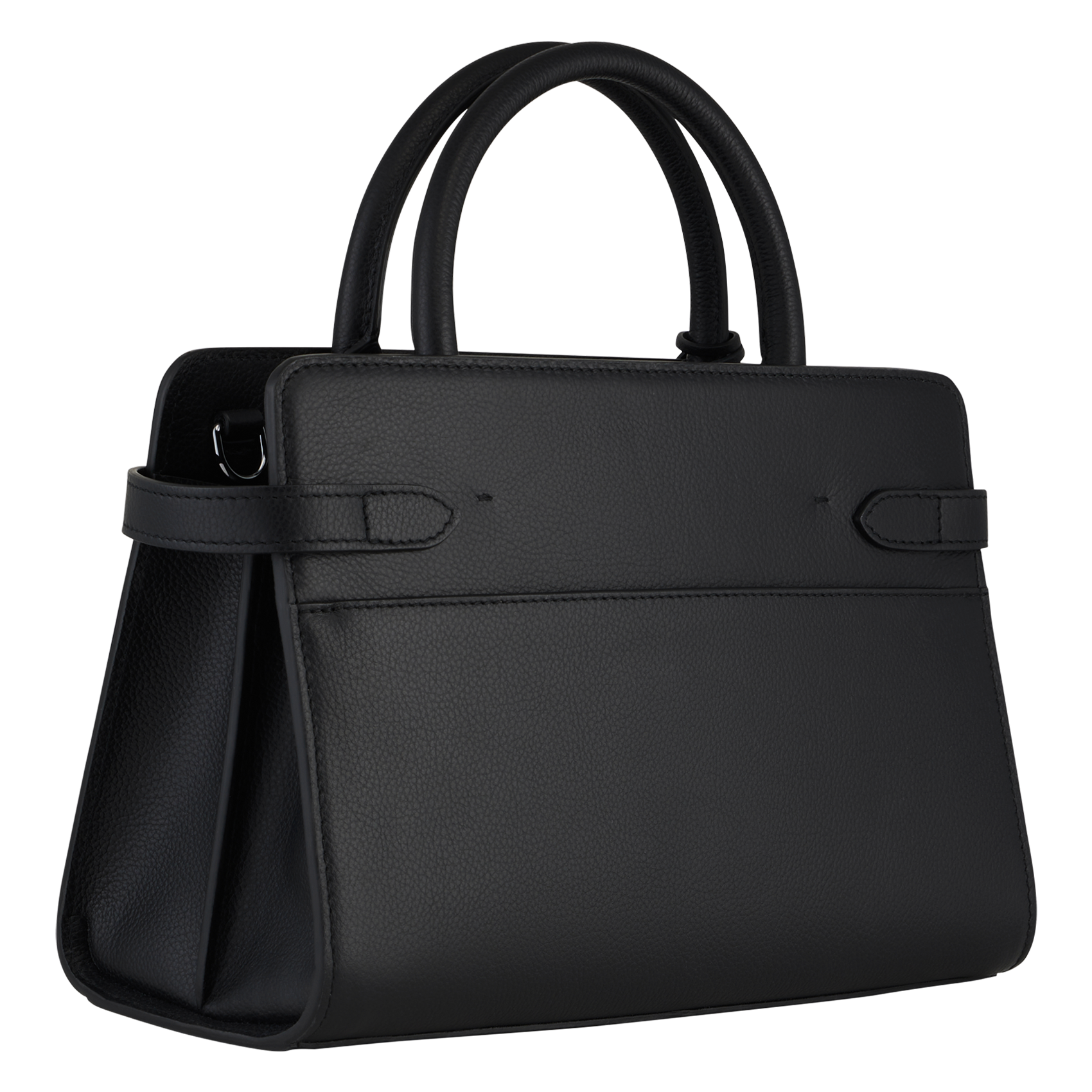 Sac à main en cuir grainé LE TANNEUR Noir