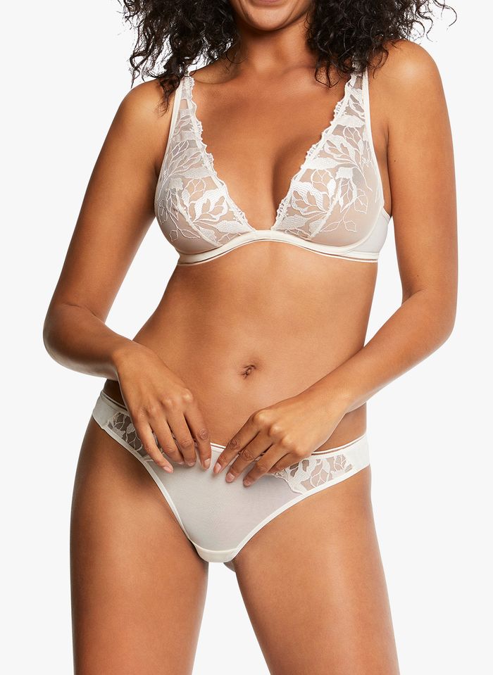 White underwire bra made of lace - MISS LEJABY