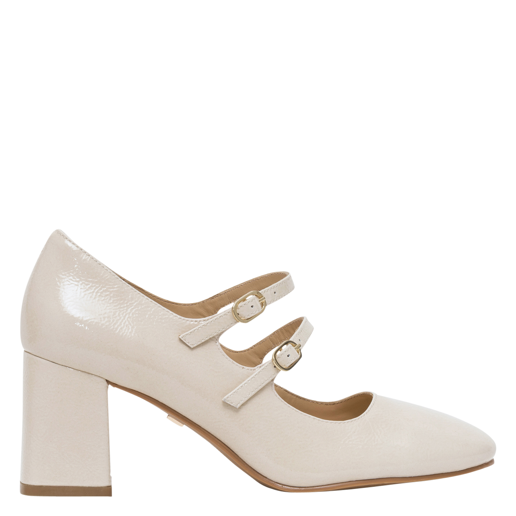 Camelia patent leather high heels  BOCAGE White