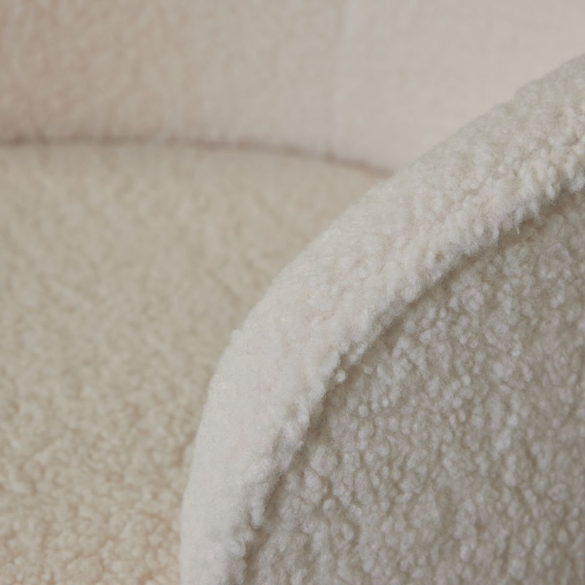 Fauteuil en bouclette FACTORY Blanc