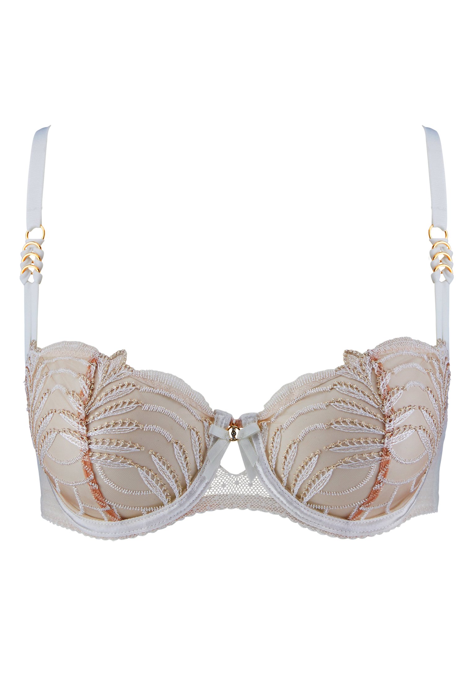 Underwired demi-cup bra AUBADE Beige