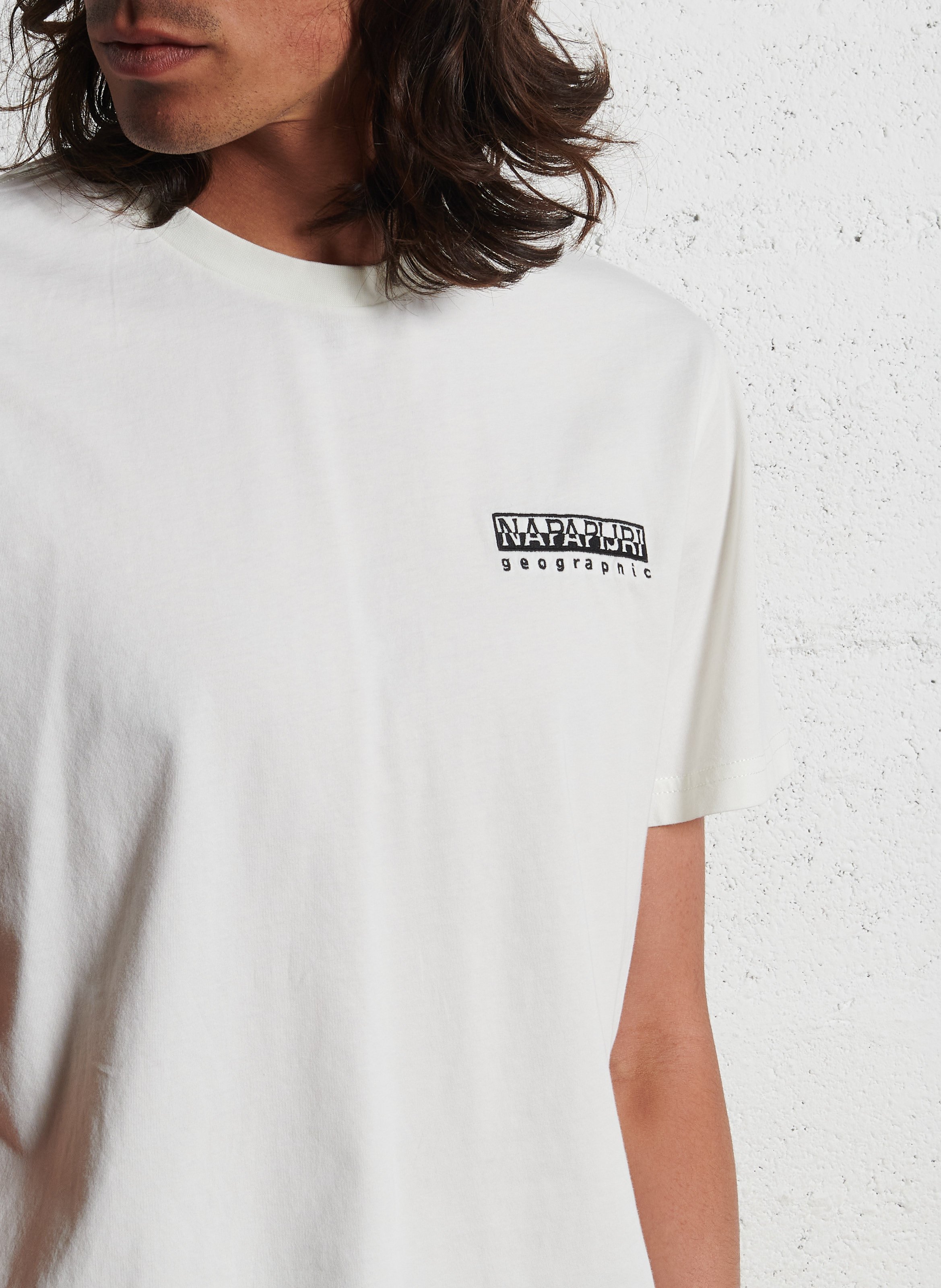 Gerade geschnittenes T-Shirt aus Baumwolle NAPAPIJRI Weiss