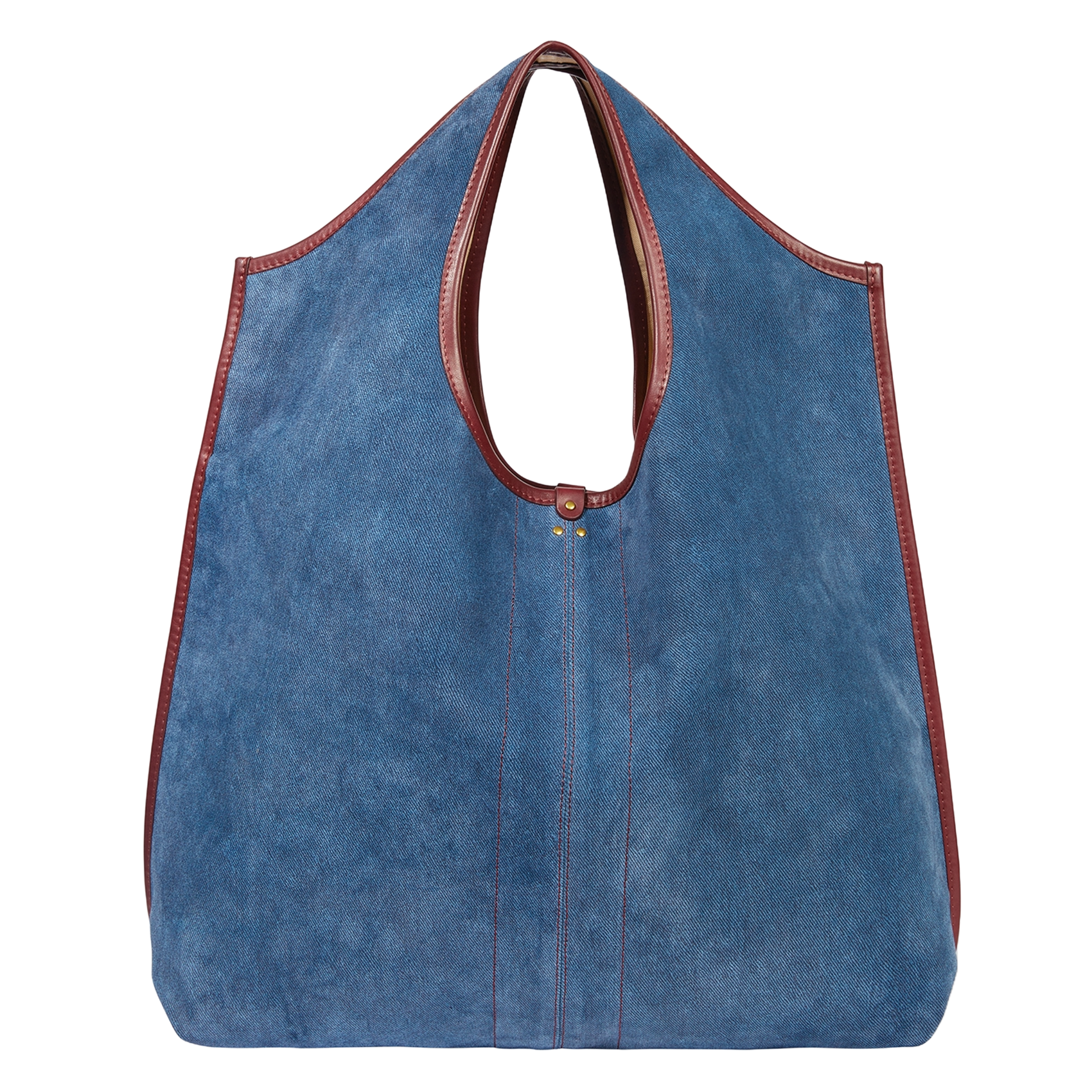 Cabas en cuir mélangé JEROME DREYFUSS Bleu