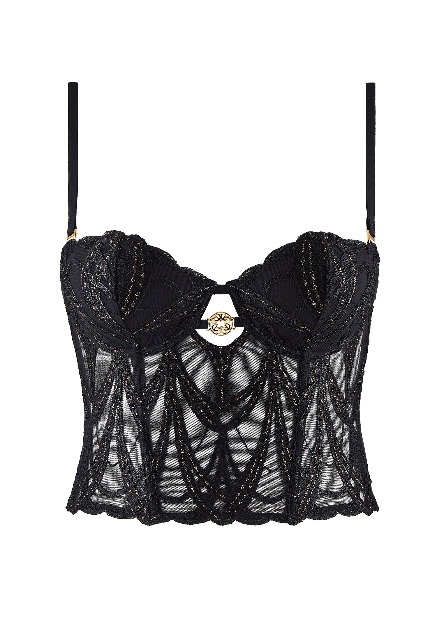 Underwear/outerwear bustier bra AUBADE Black