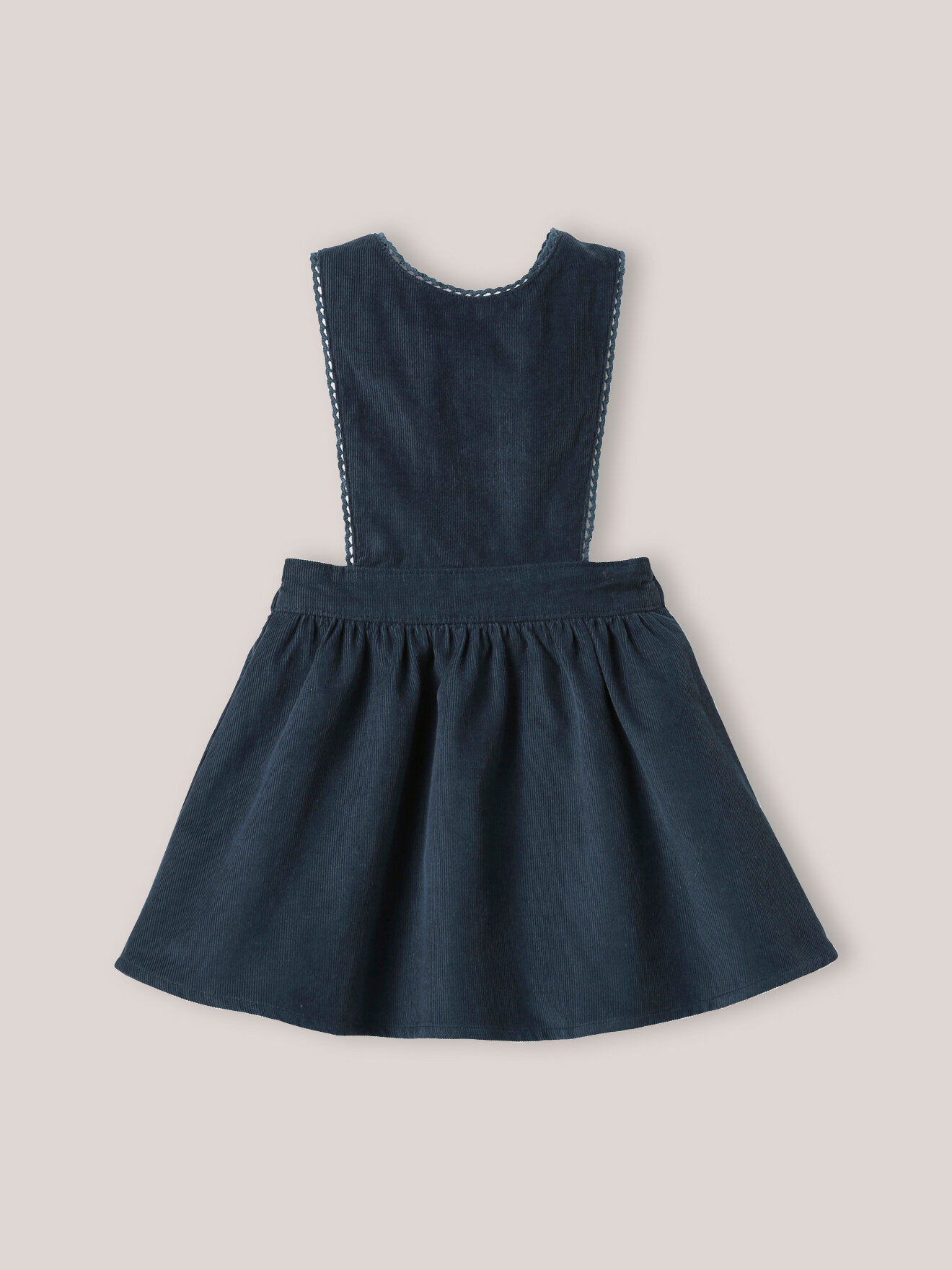 Velvet overall dress CYRILLUS Blue