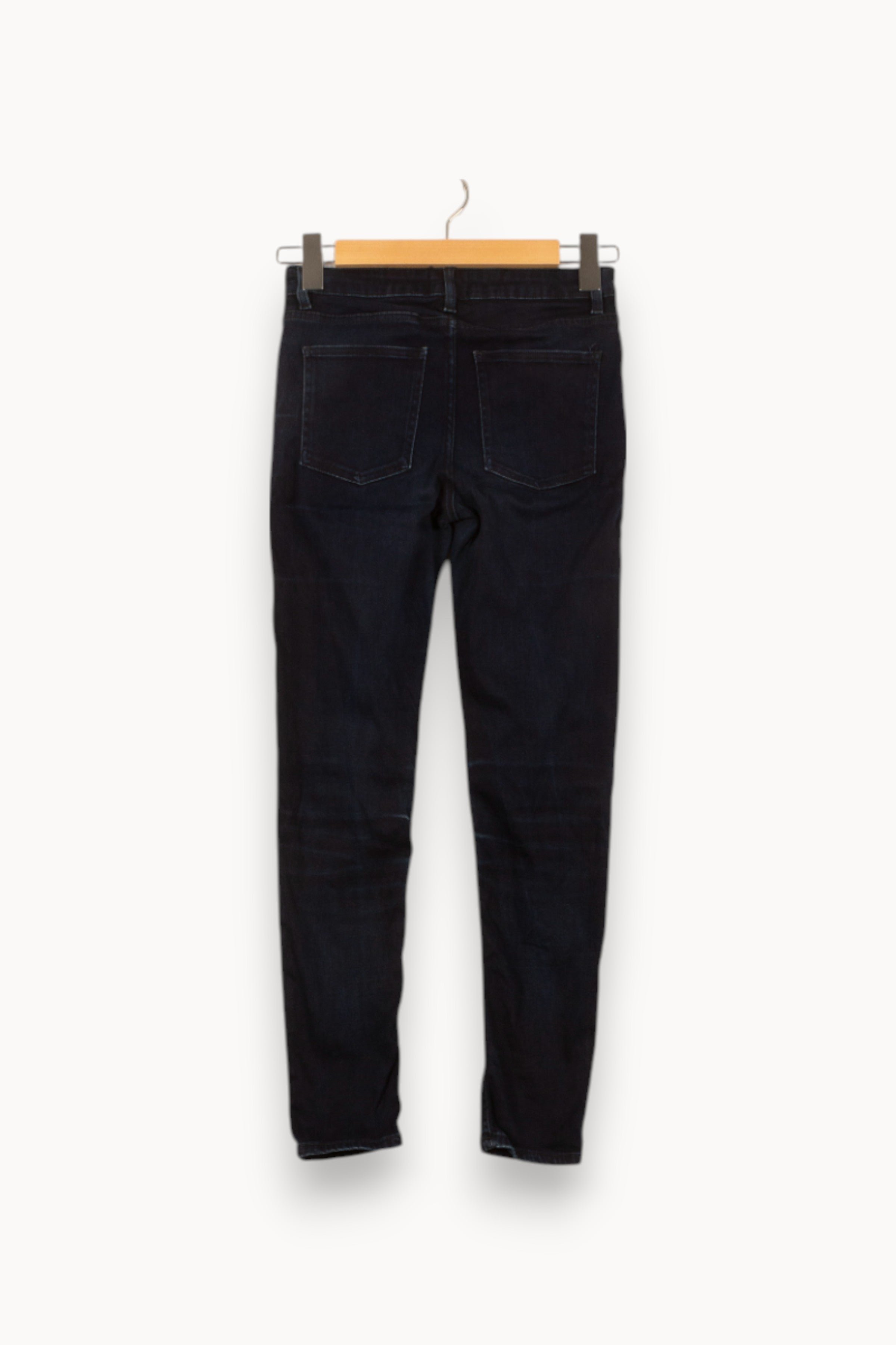 Cropped slim jeans with studs ACNE STUDIOS - Seconde Main Blue