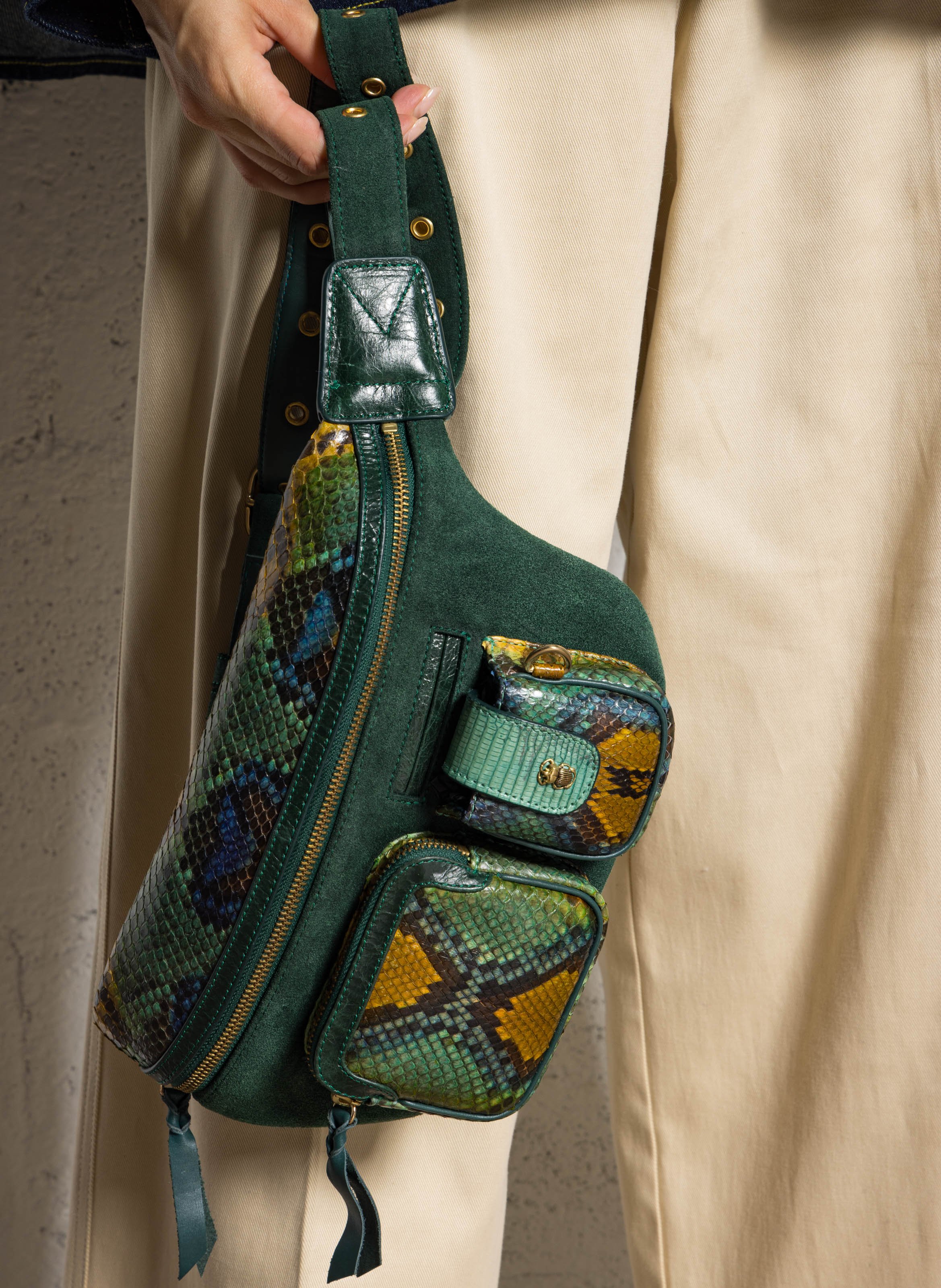 Sac banane bi-matière CLARIS VIROT Multicolore