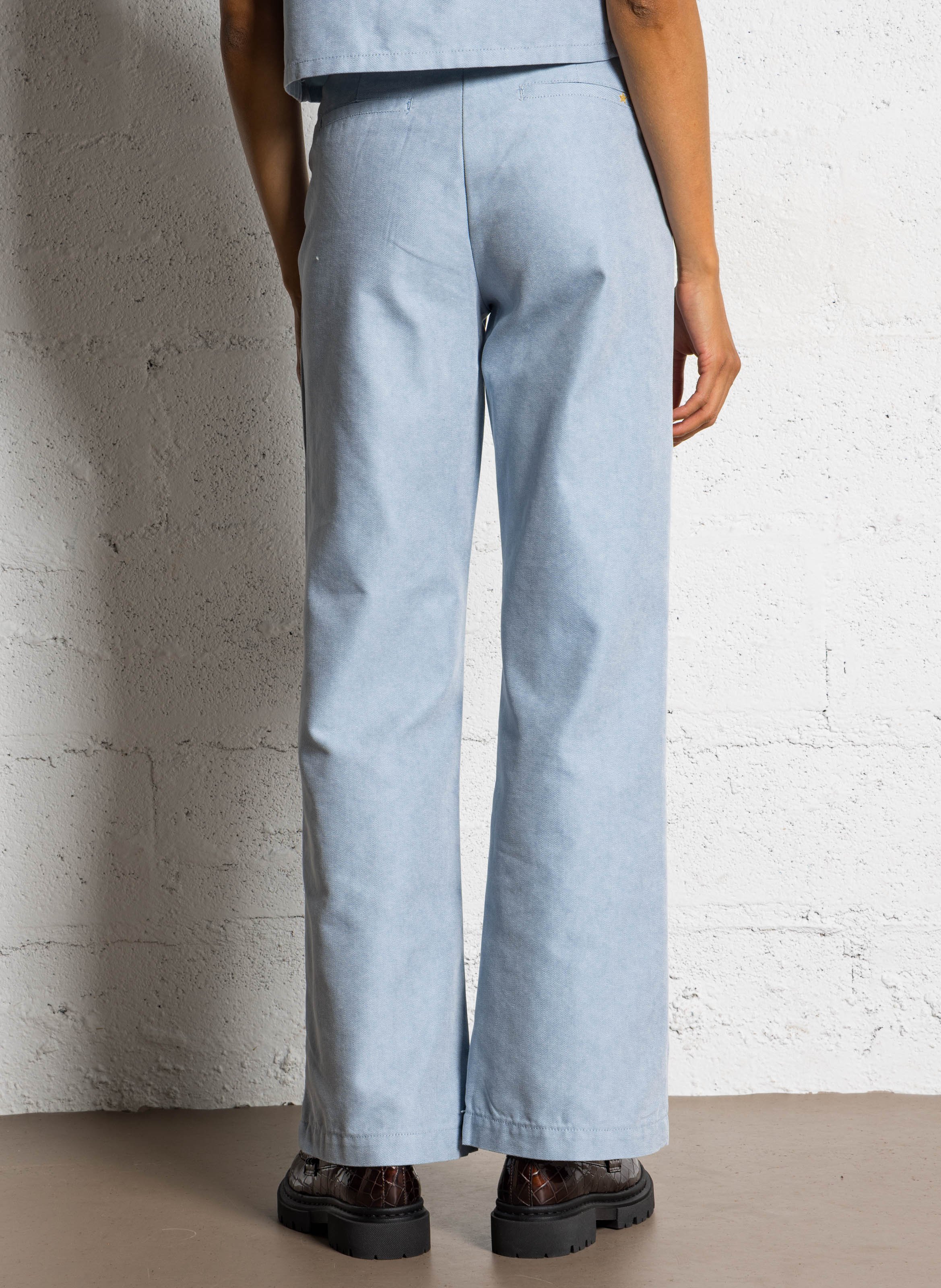 Corduroy carrot pants LA PETITE ETOILE Blue