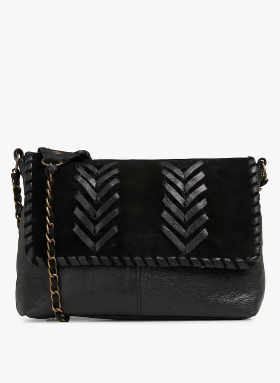 Brieftasche aus leder Schwarz Pieces Damen Place des Tendances