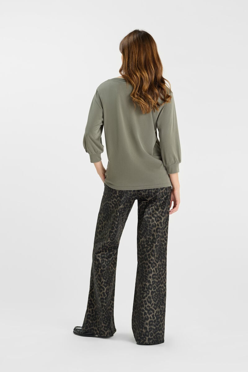 Tommy Badge T-shirt LE TEMPS DES CERISES Khaki