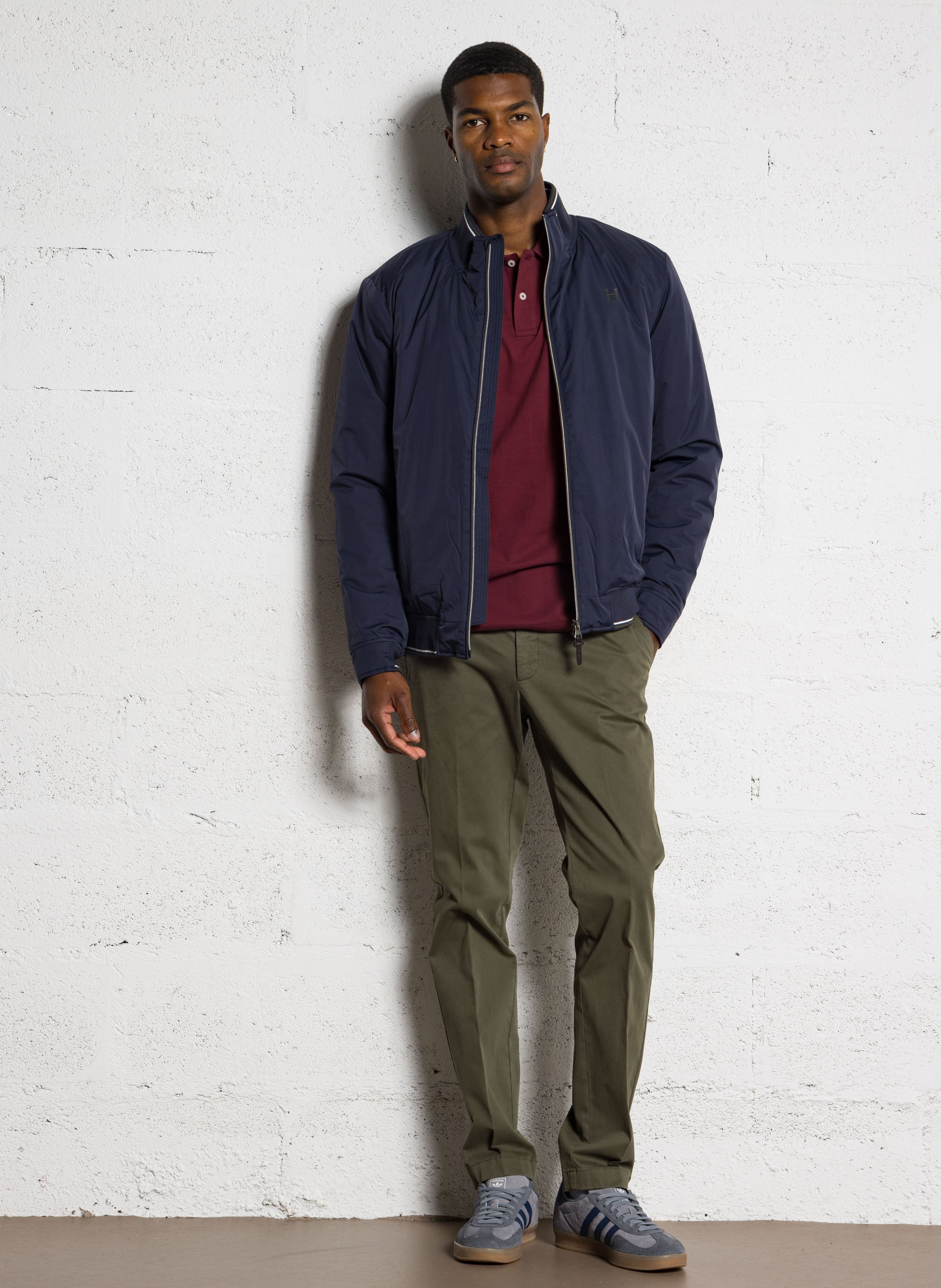 Jasje met opstaande kraag HACKETT Blauw