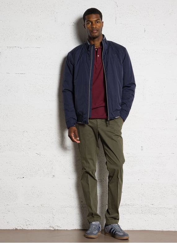 Suede leather low-top sneakers - Look 1
