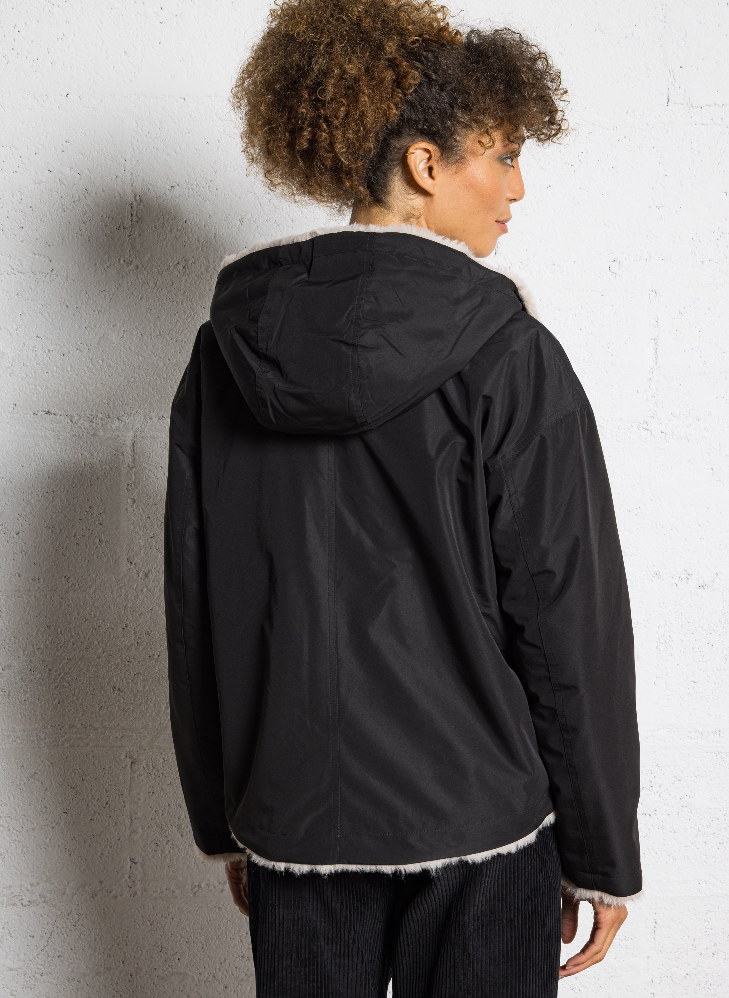 Parka courte réversible SUD EXPRESS Noir