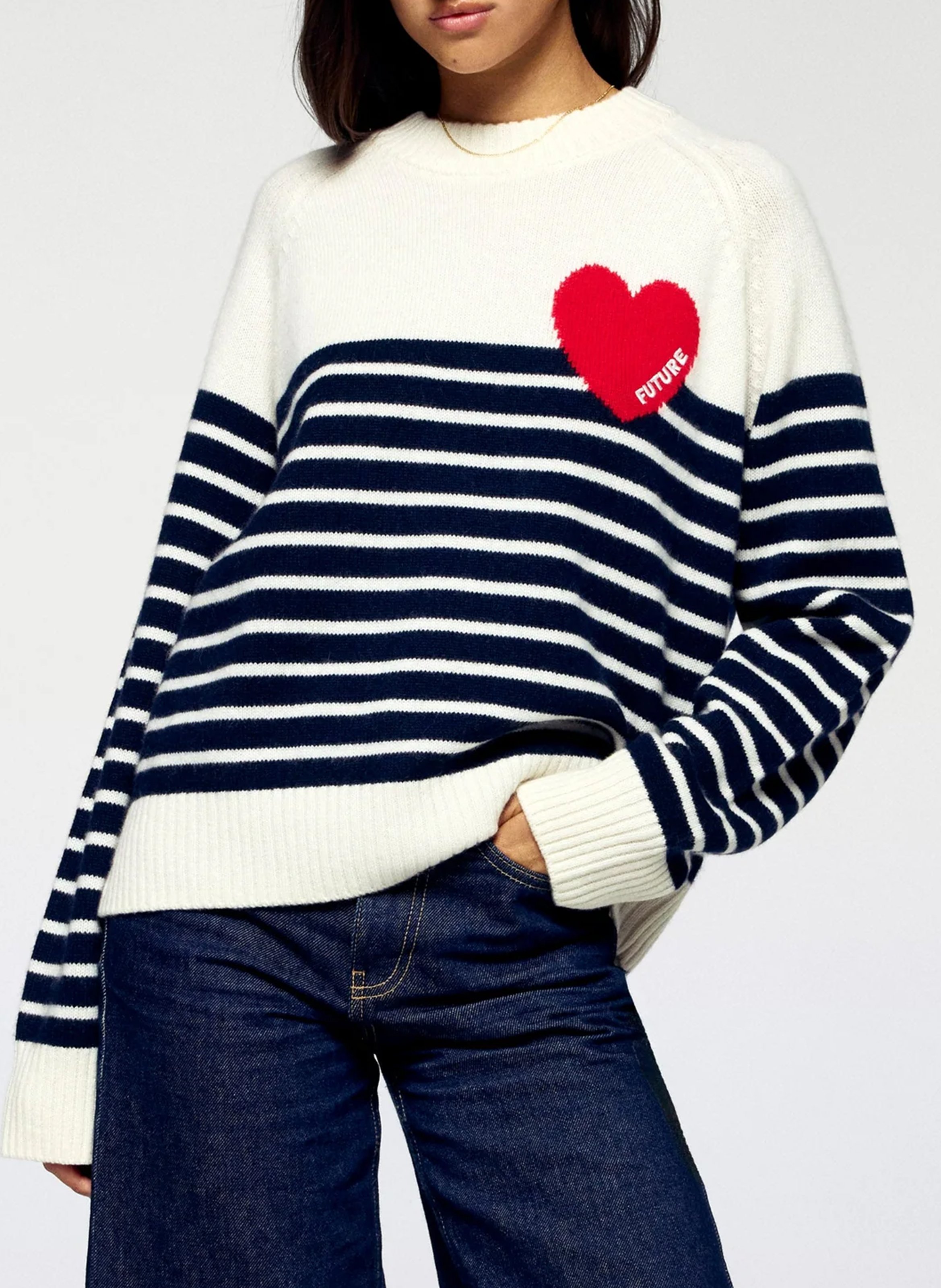 Belted cashmere sweater FROM FUTURE Beige