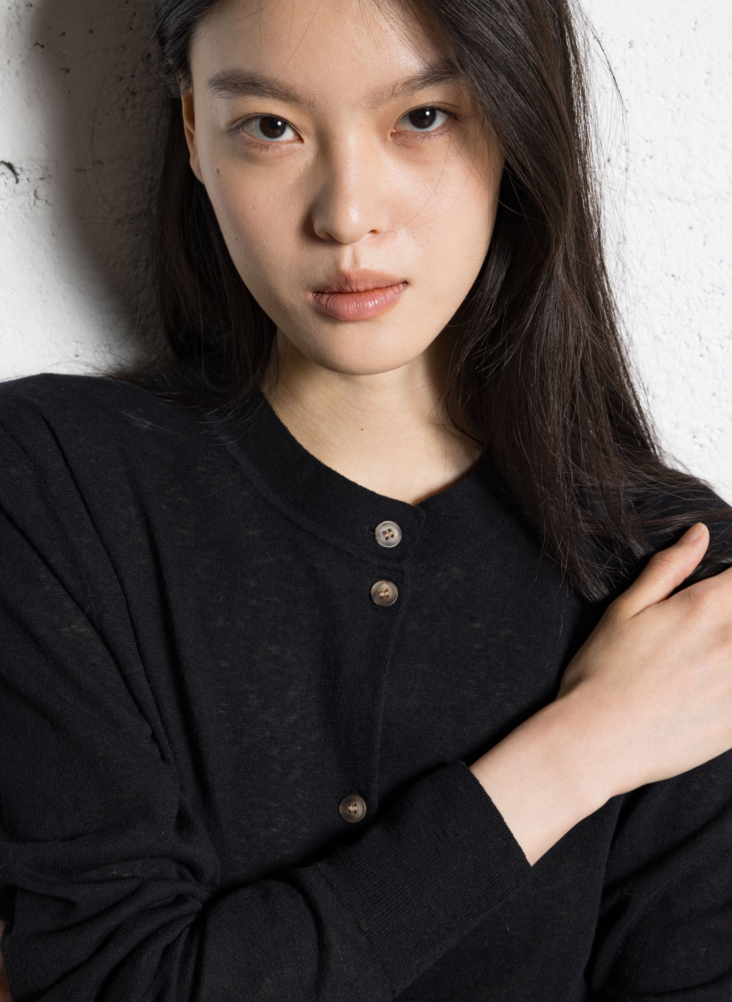 Rechte Mao-kraag vest JC SOPHIE Zwart