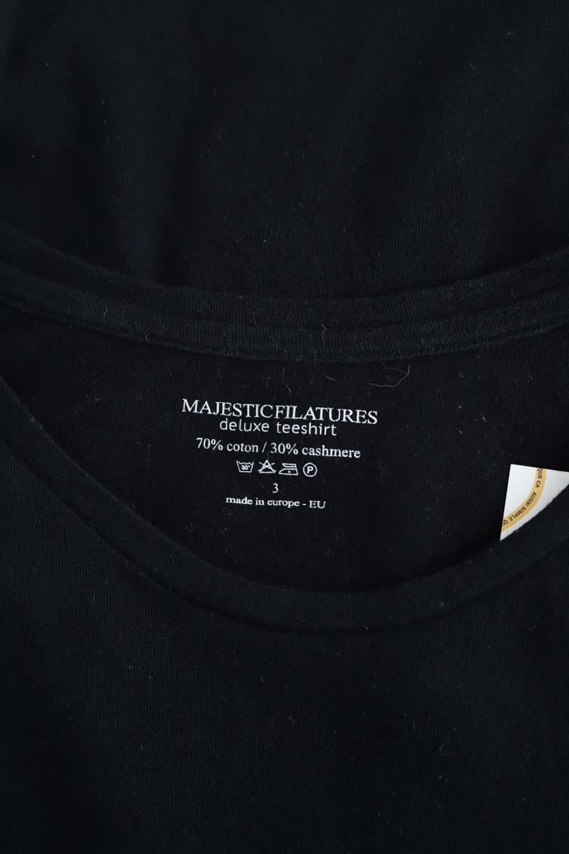 T-shirt MAJESTIC FILATURES - SECONDE MAIN Black