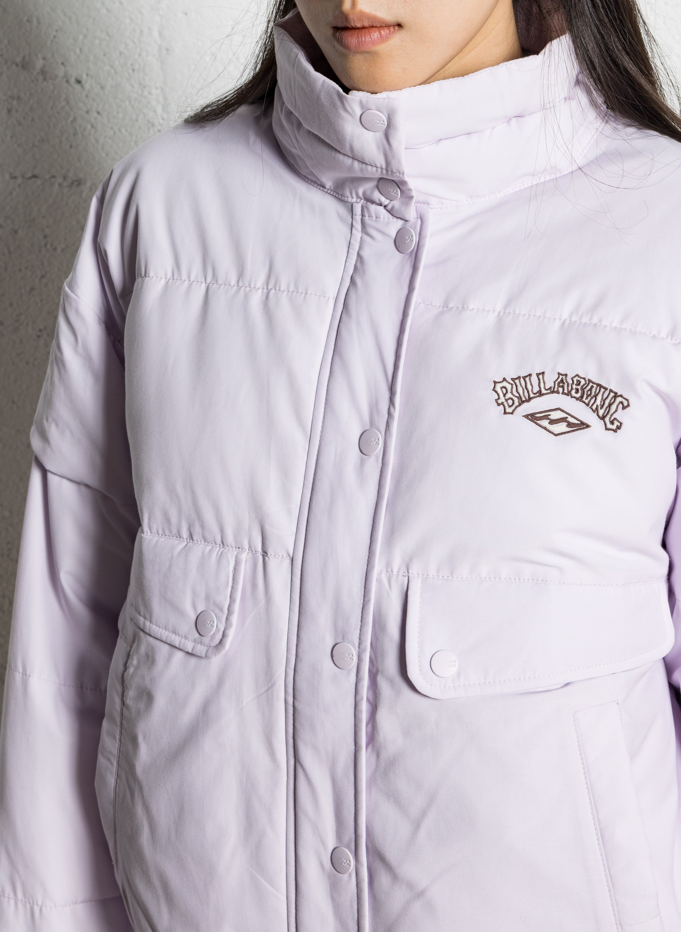 Doudoune oversize col montant BILLABONG Violet