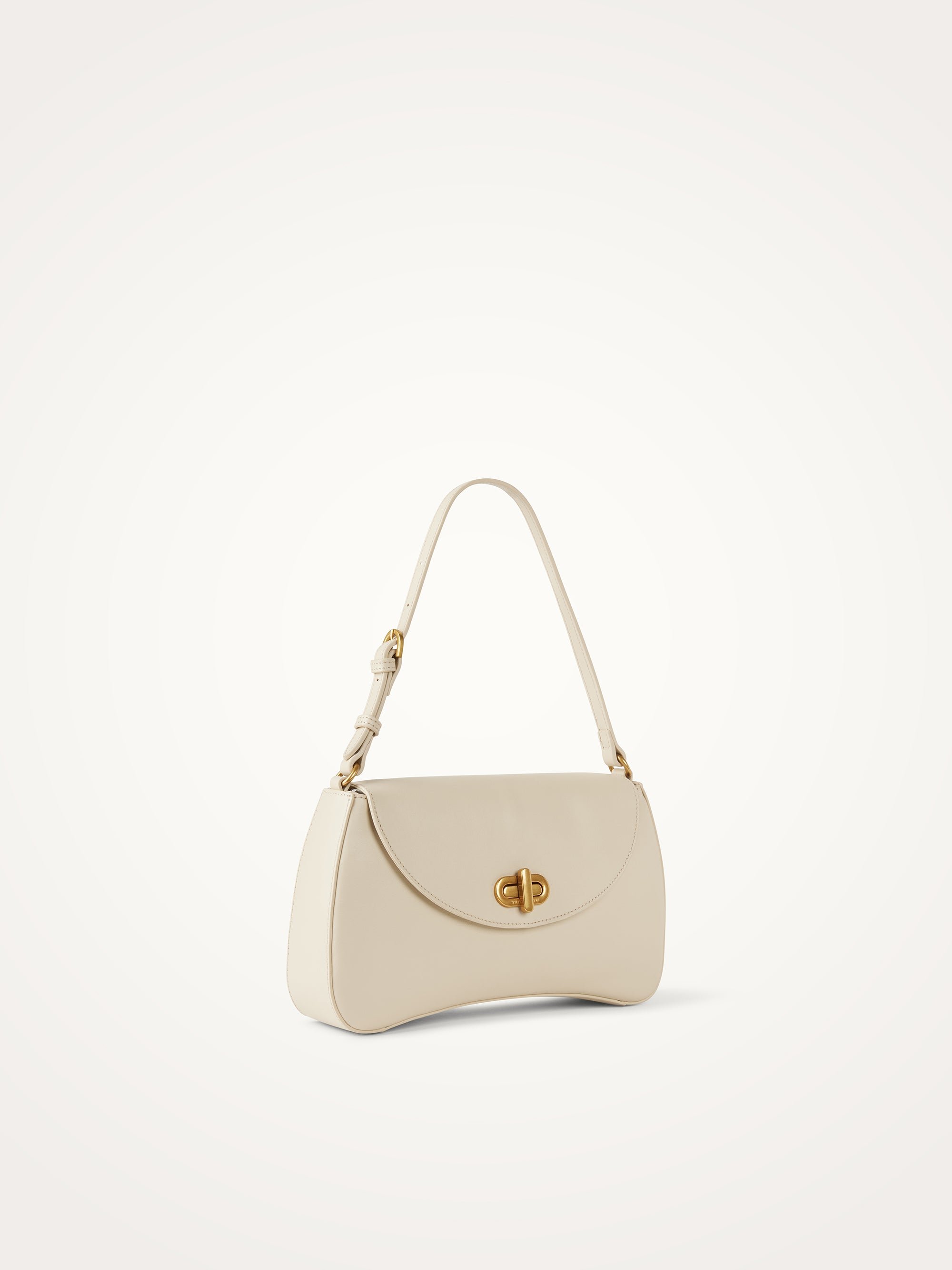 Baguette bag with handle Beige