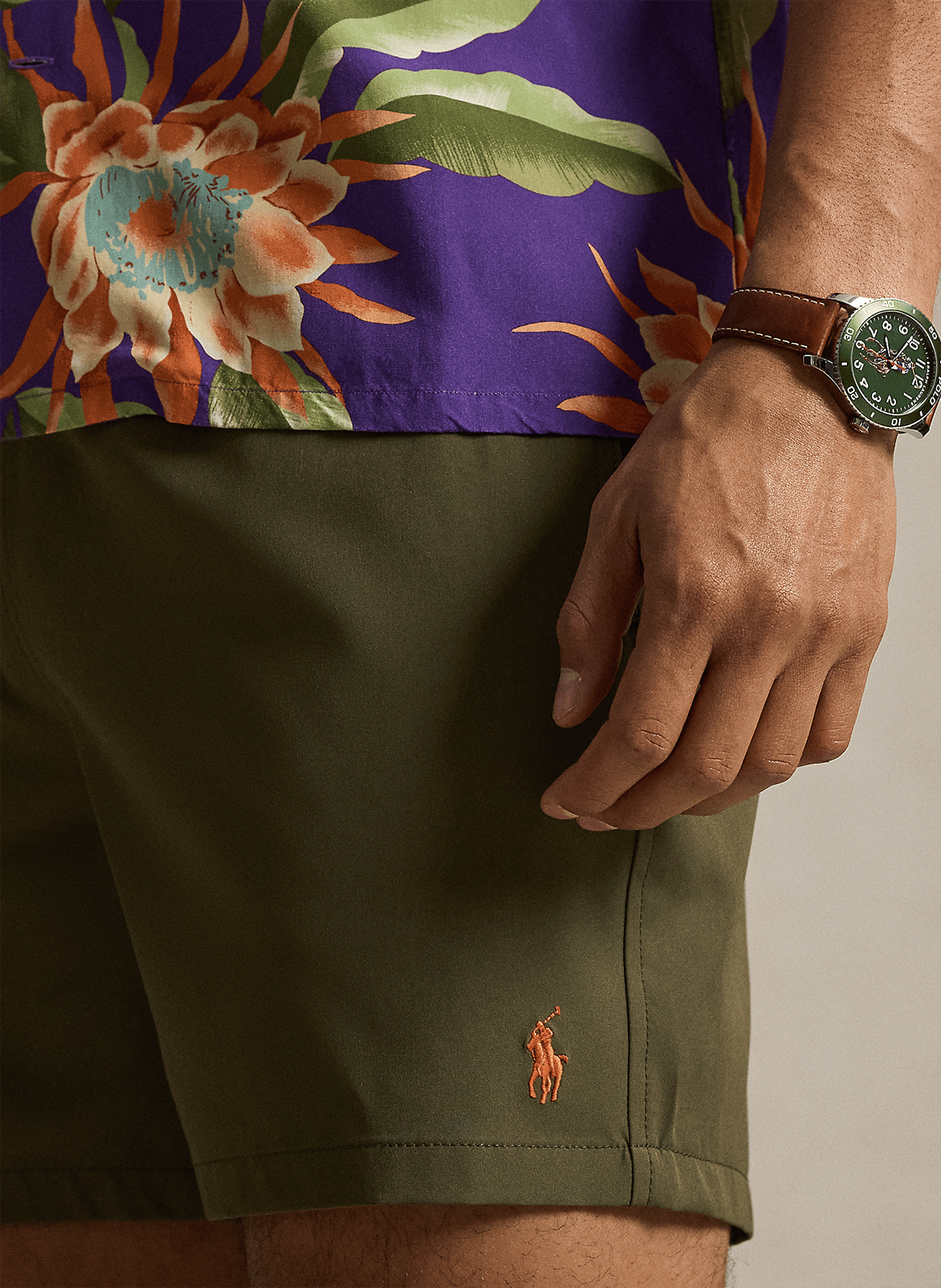 Short recto POLO RALPH LAUREN Verde