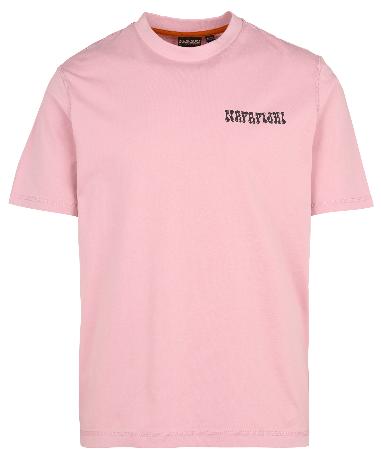 Gerade geschnittenes Baumwoll-T-Shirt mit Siebdruck NAPAPIJRI