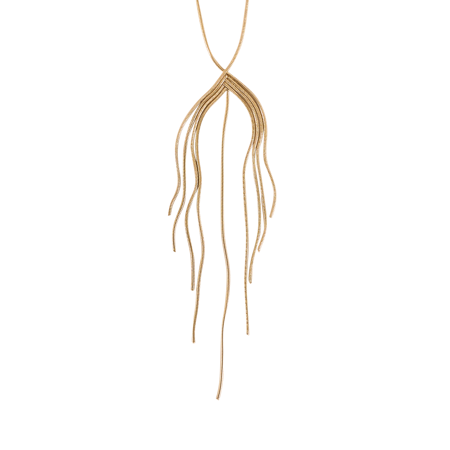 Halskette aus Stahl LA FEE MARABOUTEE Gelb