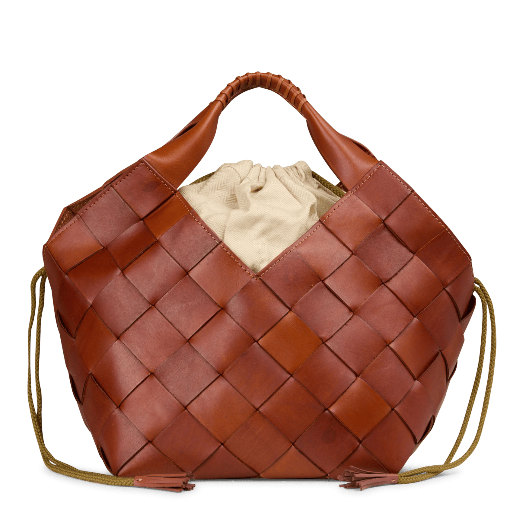 Sac à main en cuir DRAGON DIFFUSION Marron