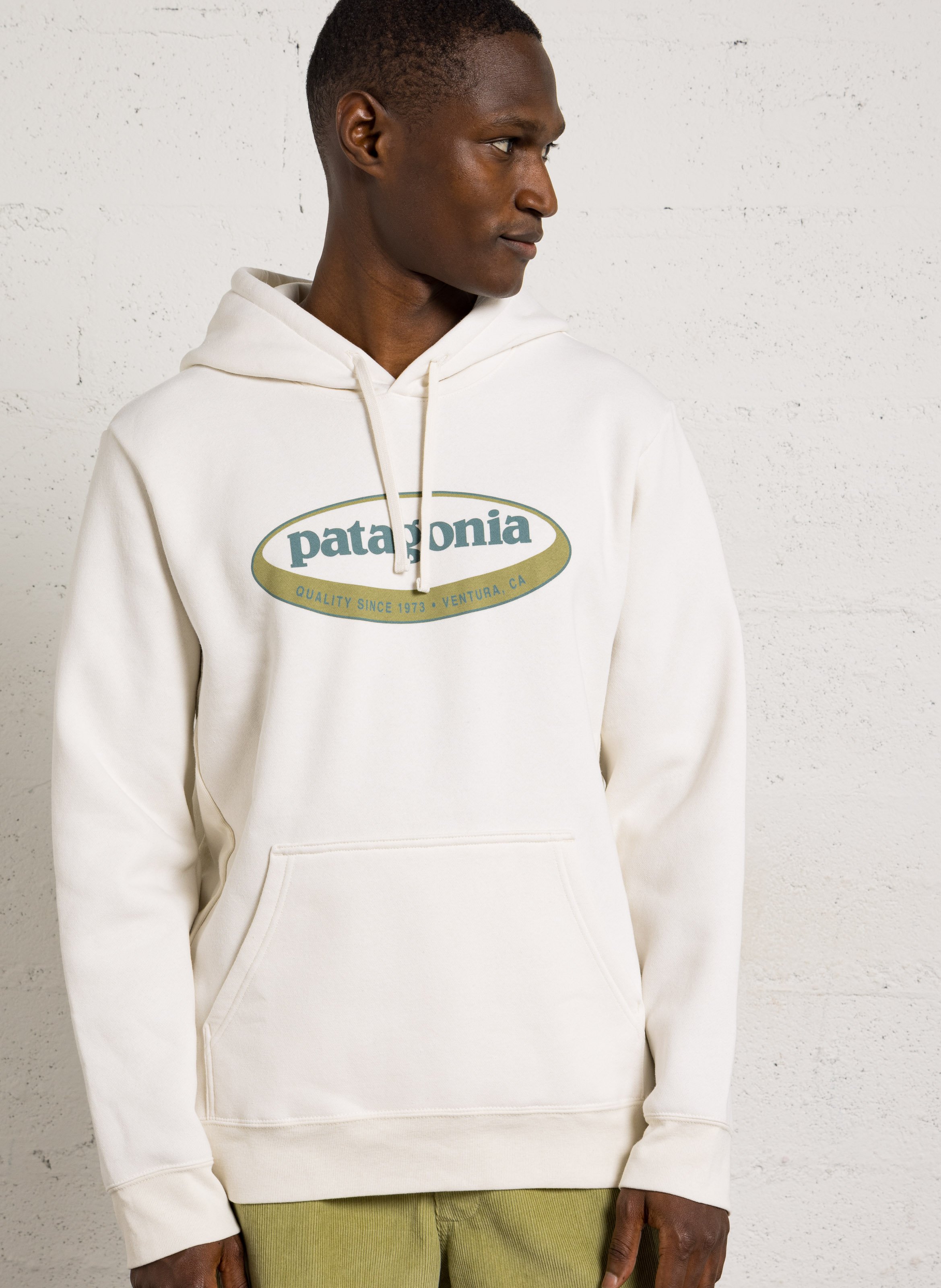 Einfarbiger Sweater mit Kapuze PATAGONIA Weiss