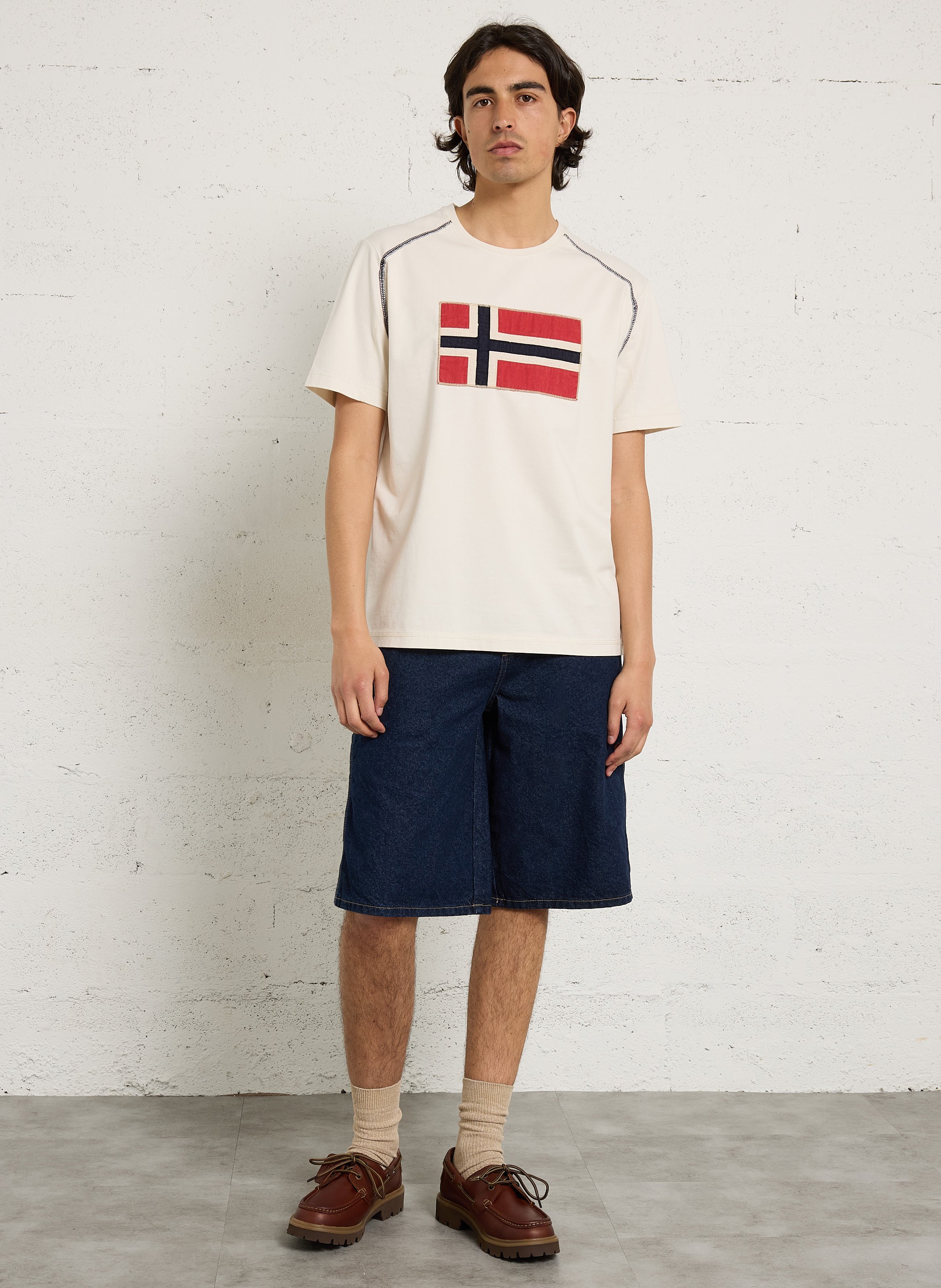 Chaussures bateau en cuir CLARKS Marron