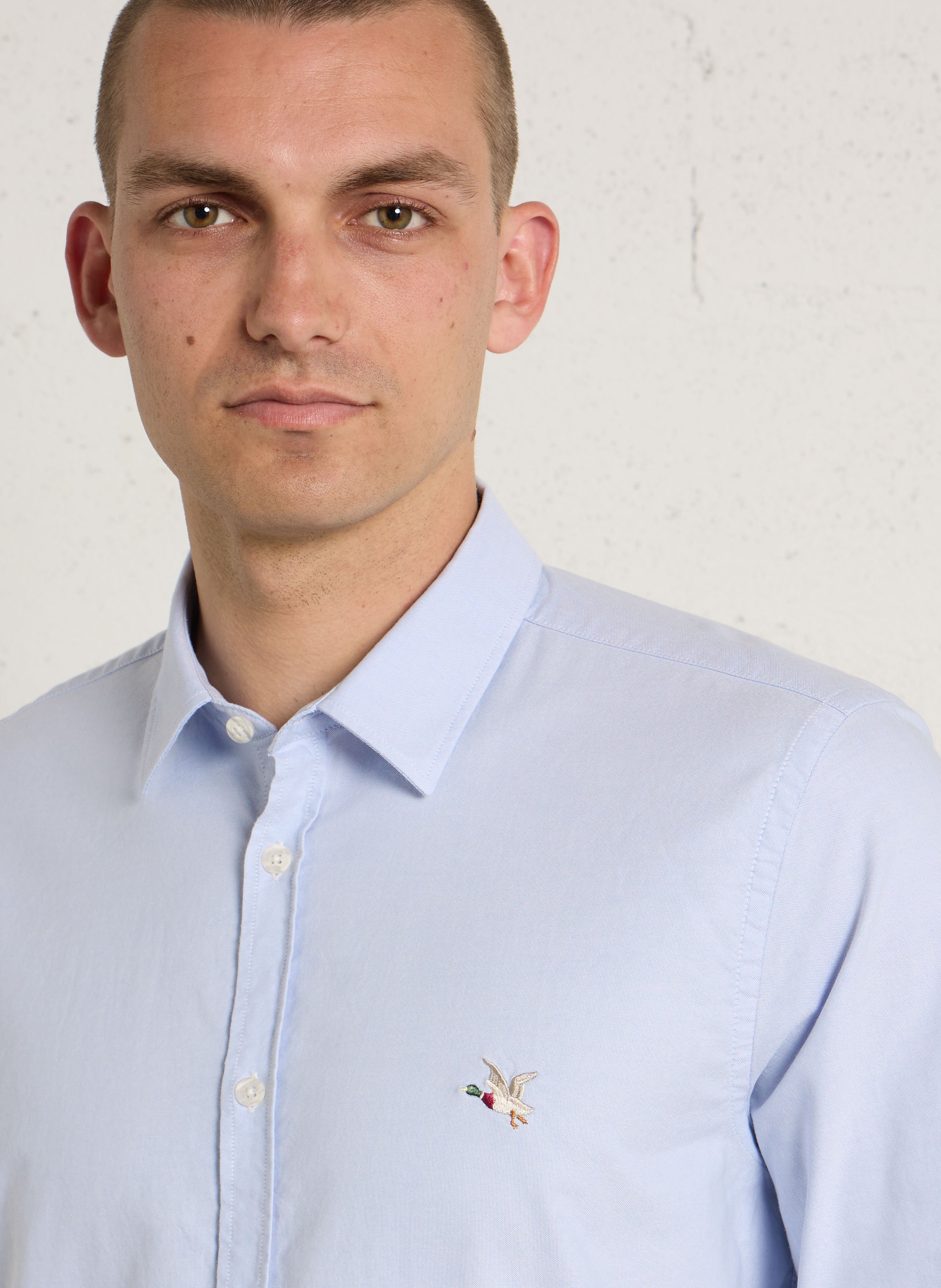 Chemise oversize col classique en coton CHEVIGNON Bleu