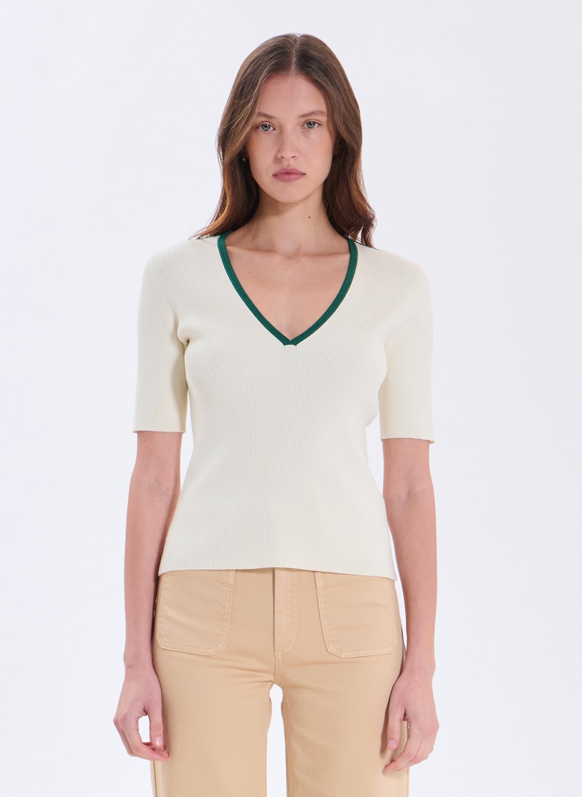 Pullover mit V-Ausschnitt ZAPA