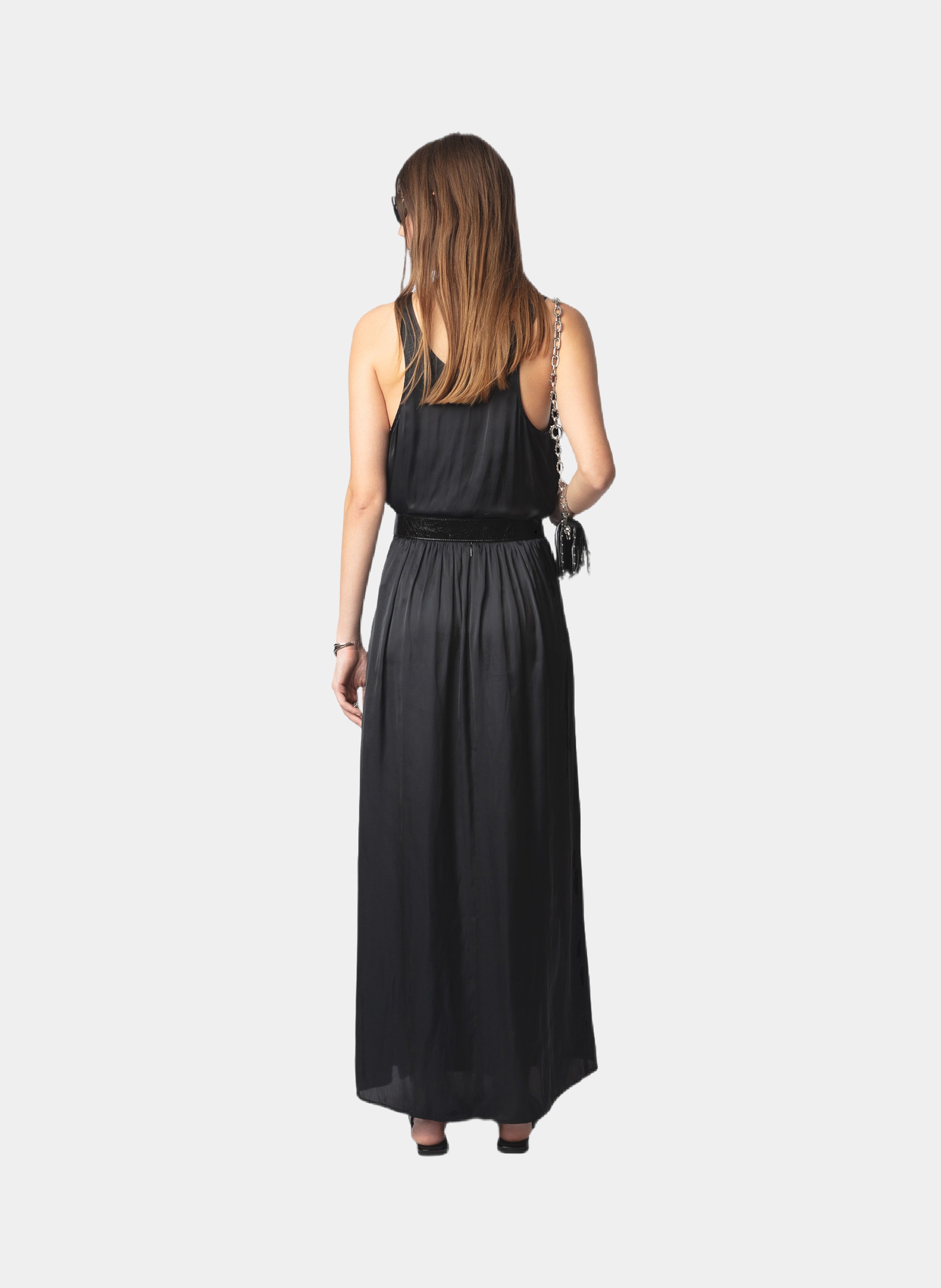 Jupe longue satinée  ZADIG&VOLTAIRE Noir