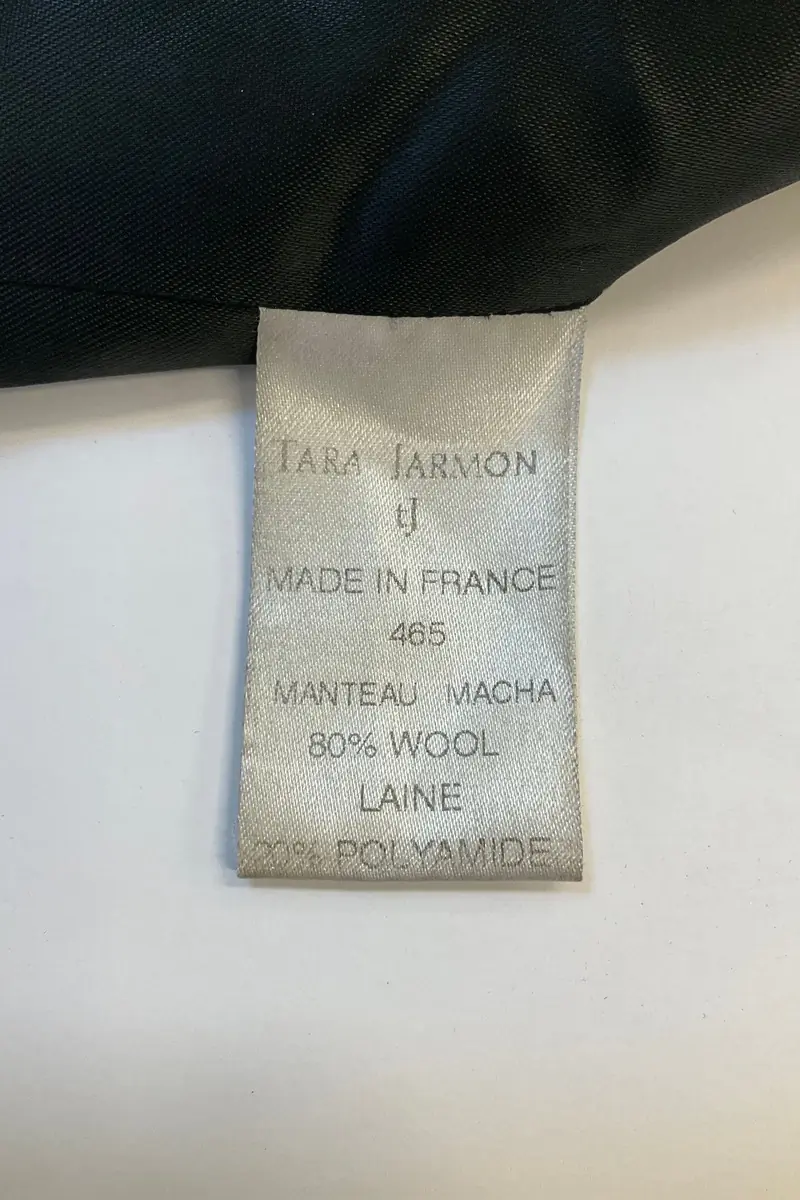Coat TARA JARMON - Seconde Main Black