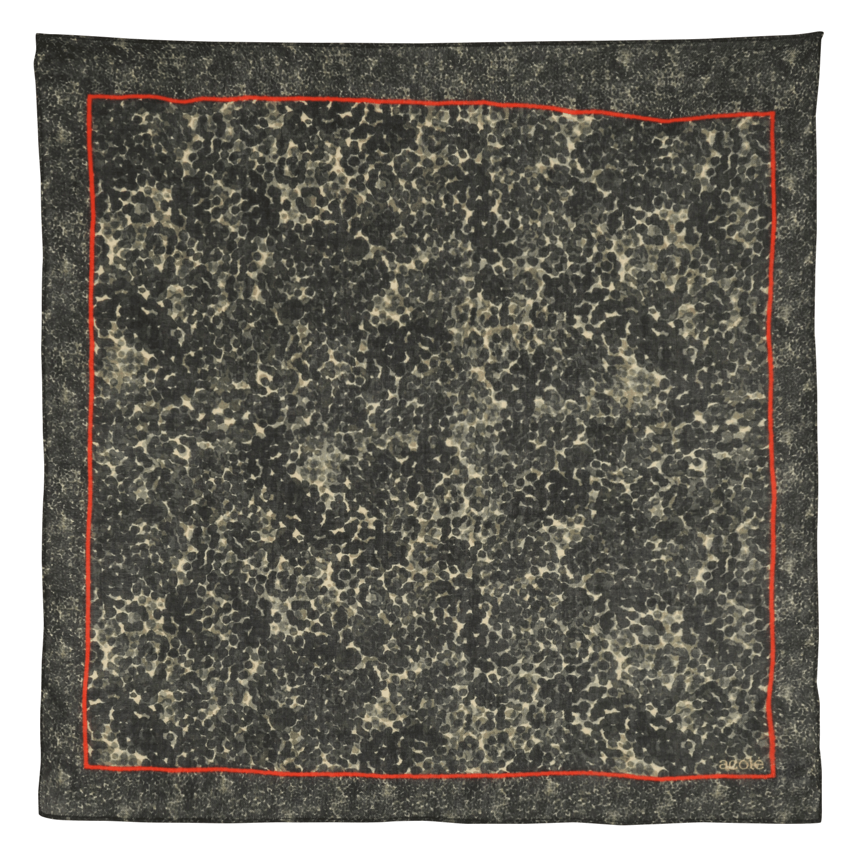 Wollen foulard met print COTELAC ACOTE Zwart