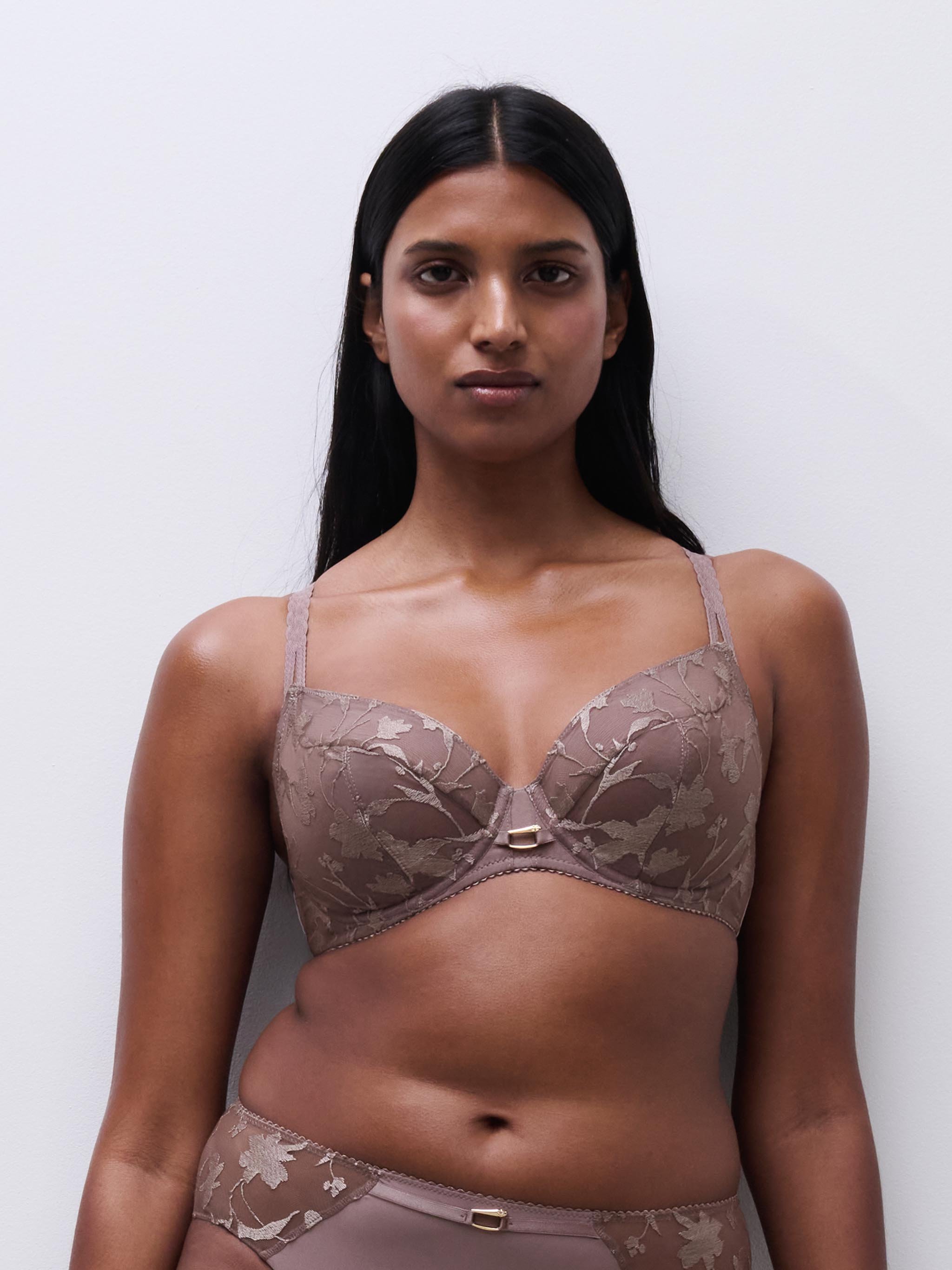 Full-cup bra CHANTELLE Brown