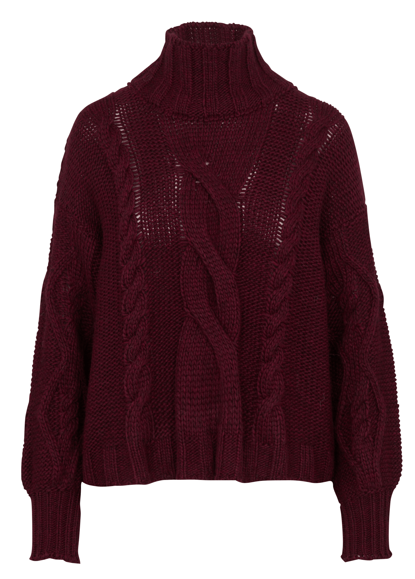 Strickpullover aus gemischter Wolle LA FEE MARABOUTEE Violett