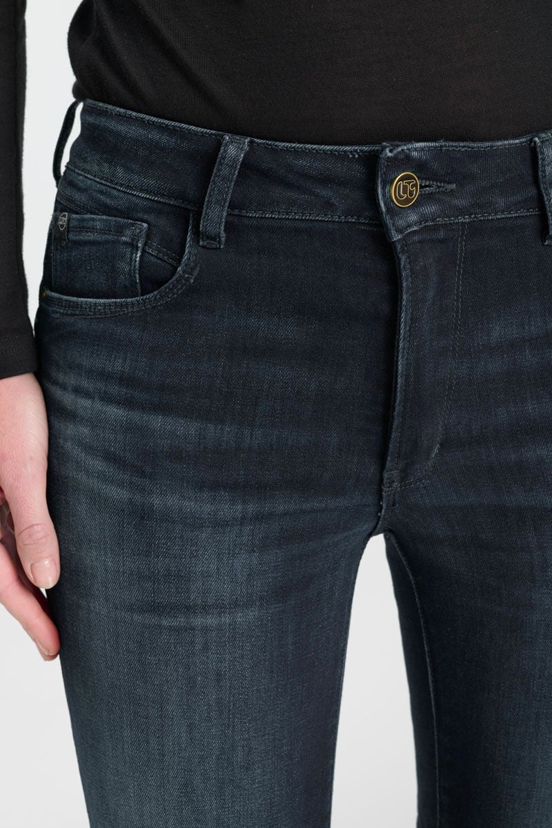 Jeans push-up  taille haute pulp, 7/8ème LE TEMPS DES CERISES Bleu
