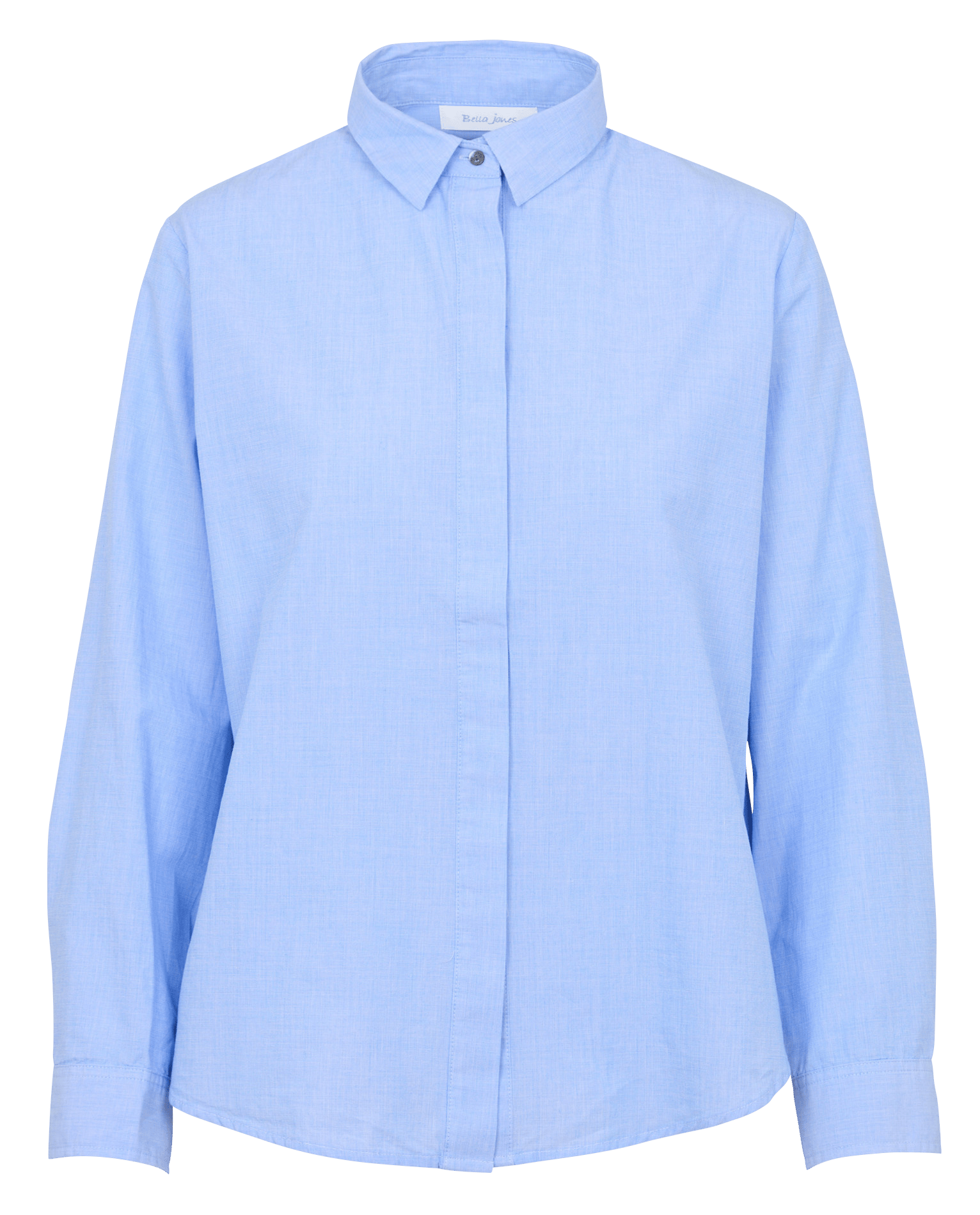 Chemise col classique en coton BELLA JONES Bleu