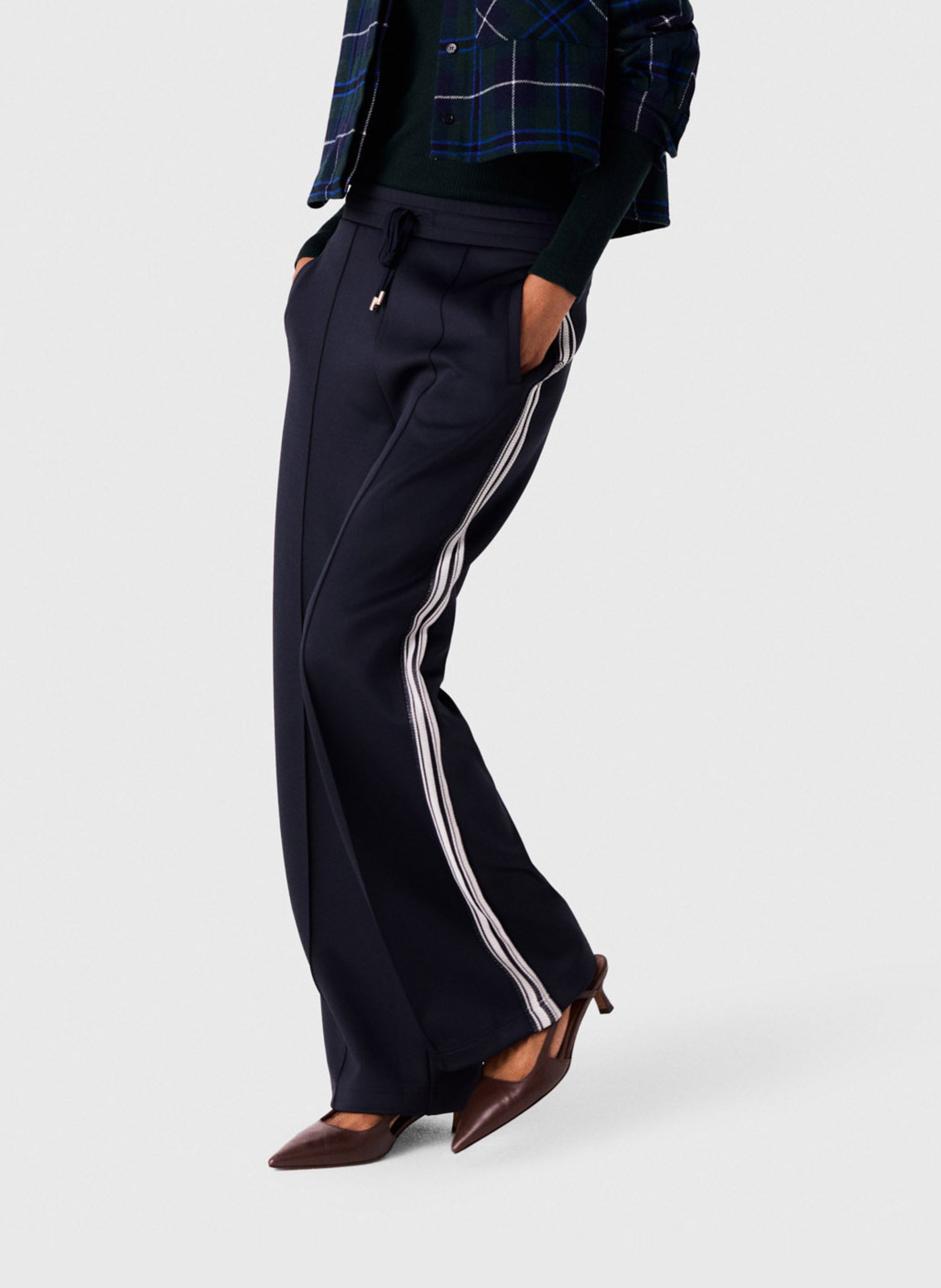 Jogging large MAJE Bleu