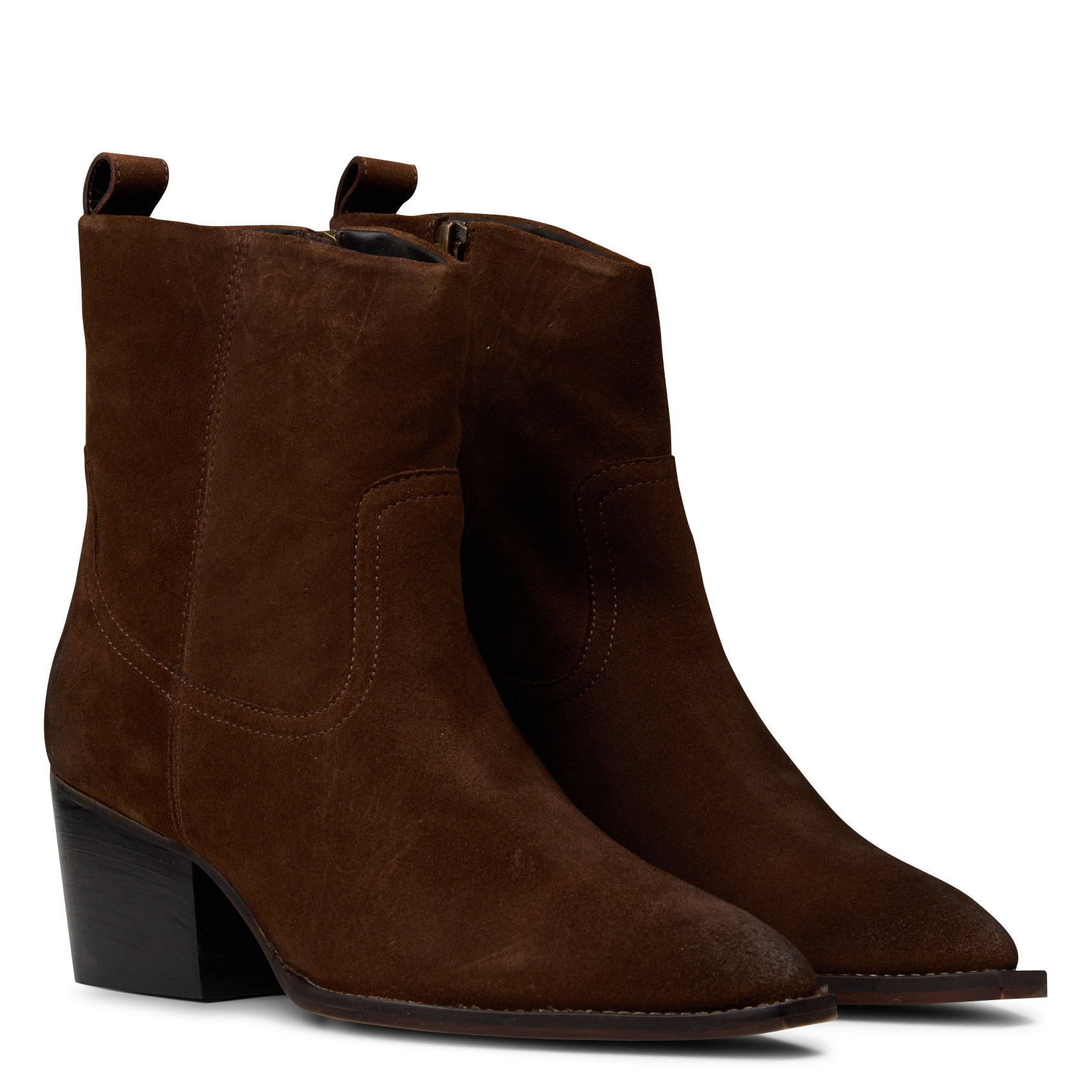 Leather mid-calf boots MKT Brown