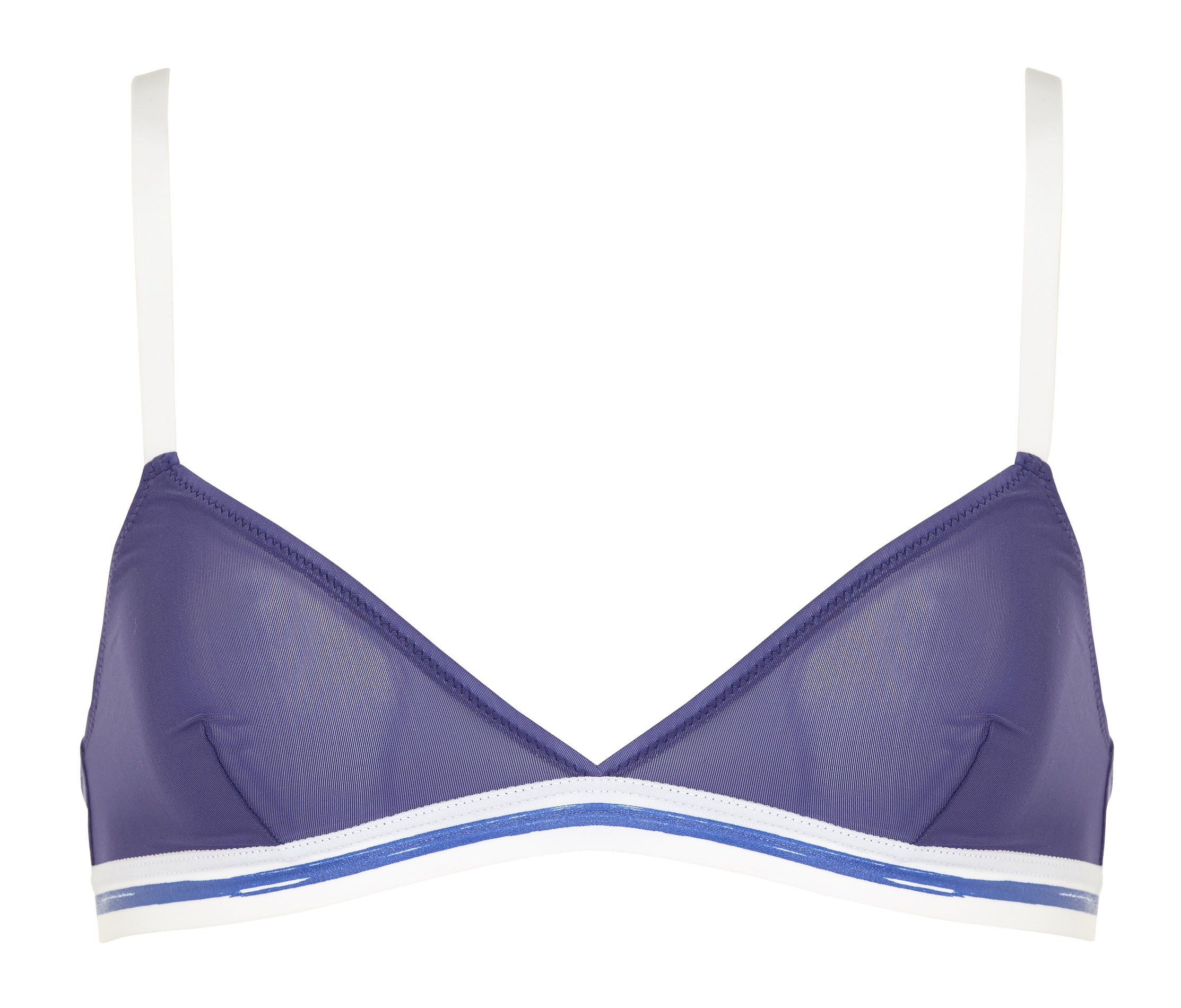 Two-tone triangle bra MOMONI Purple