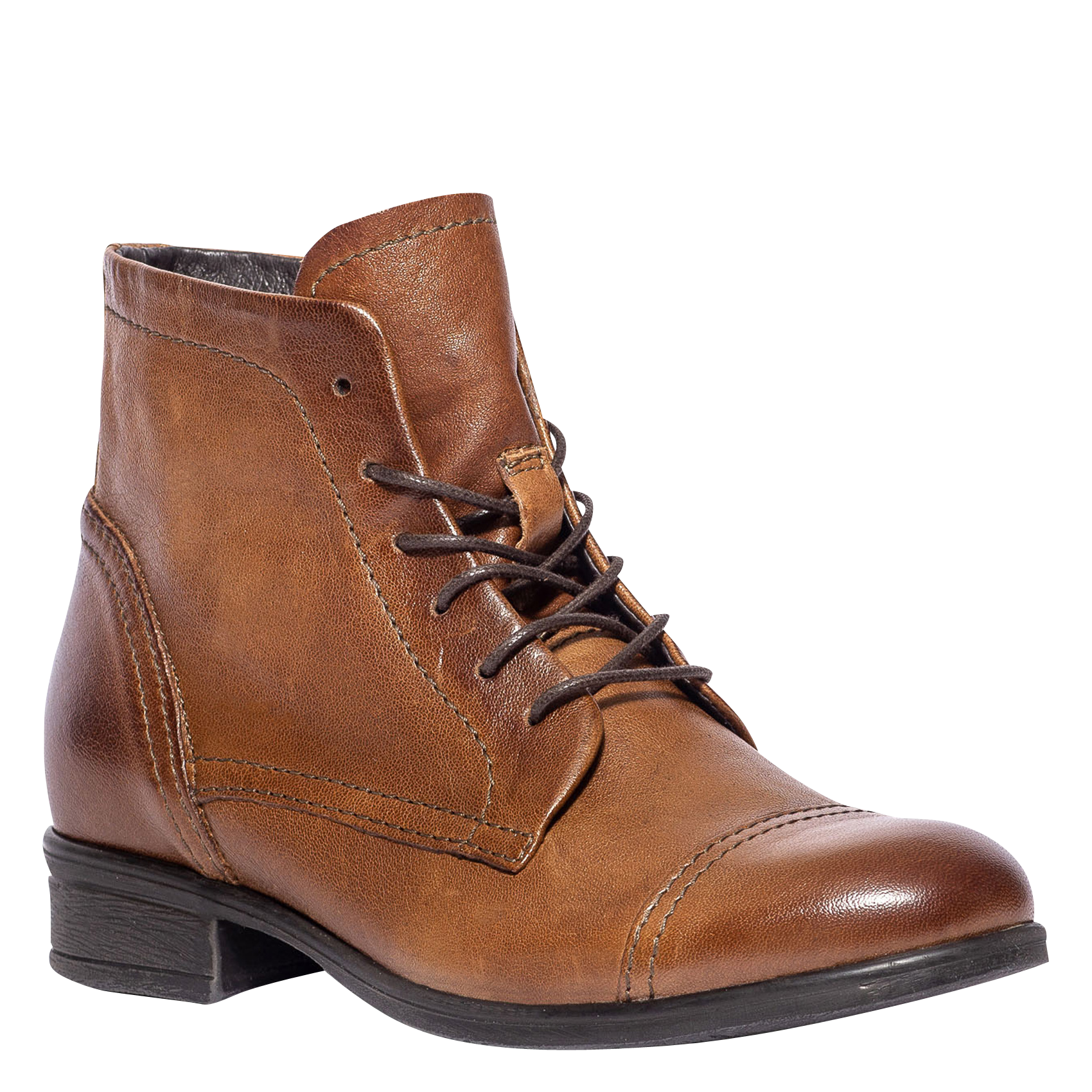 Boots en cuir BOCAGE Marron