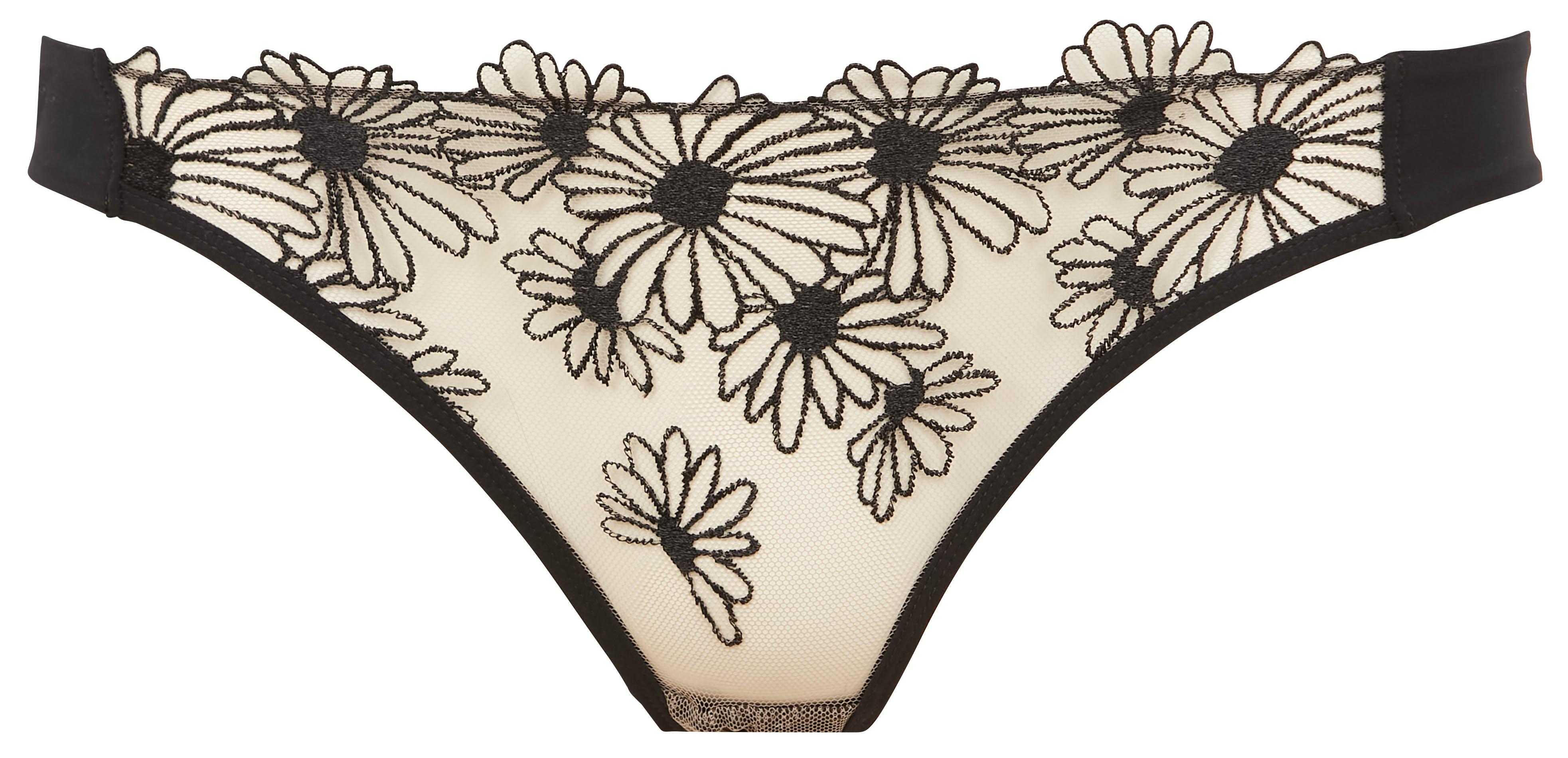 Slip met borduursel CHICHI CASTELNANGO Zwart