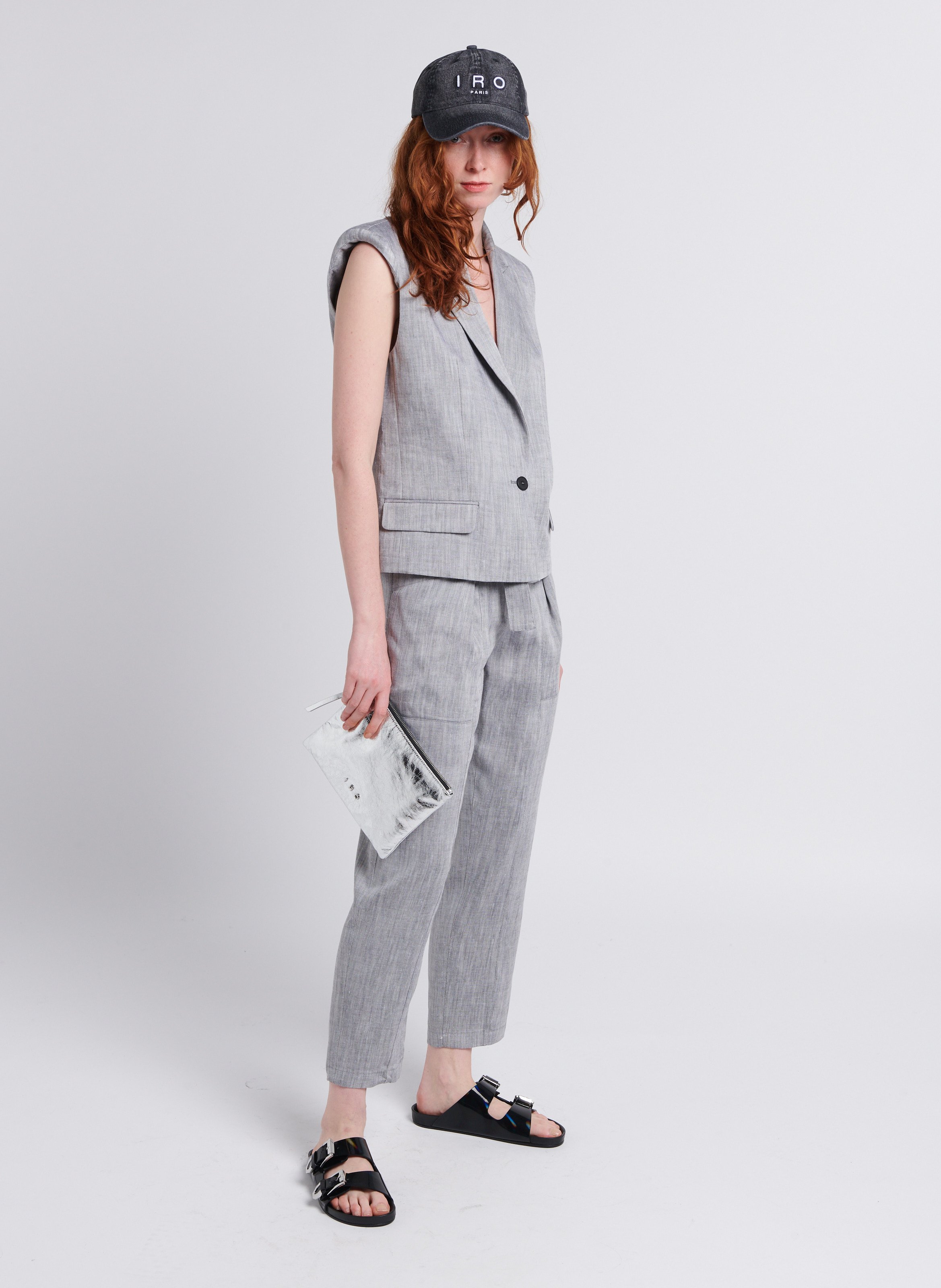 Veste tailleur ample sans manches  IRO Noir