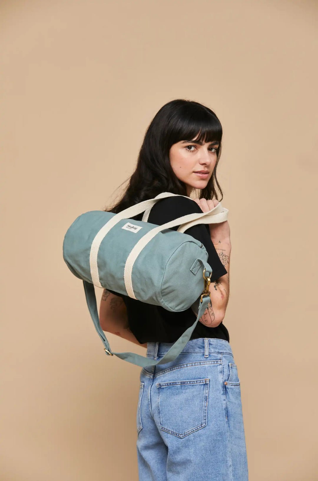 Cotton weekend bag HINDBAG Green