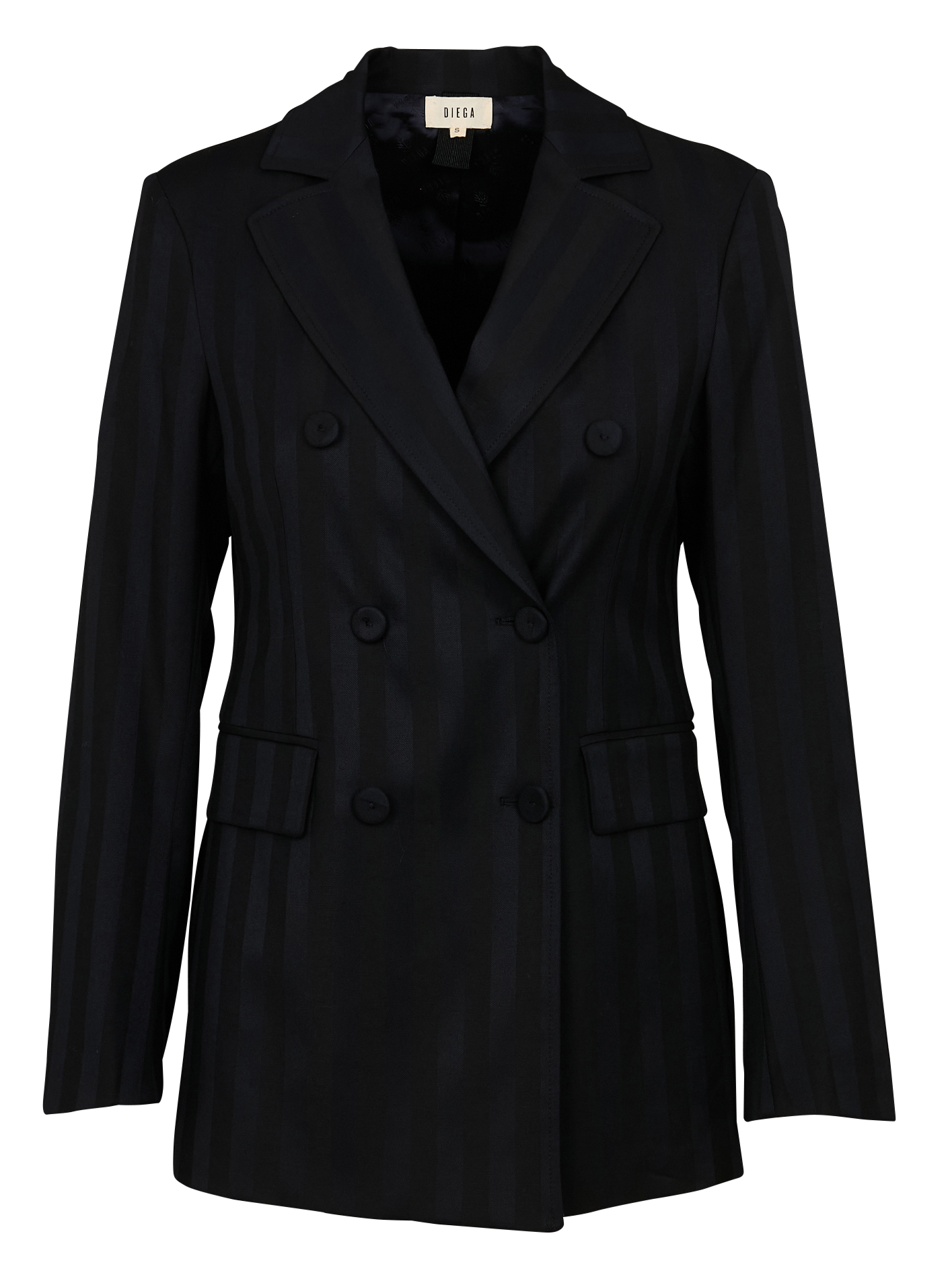 Veste de tailleur droite rayée  DIEGA Bleu