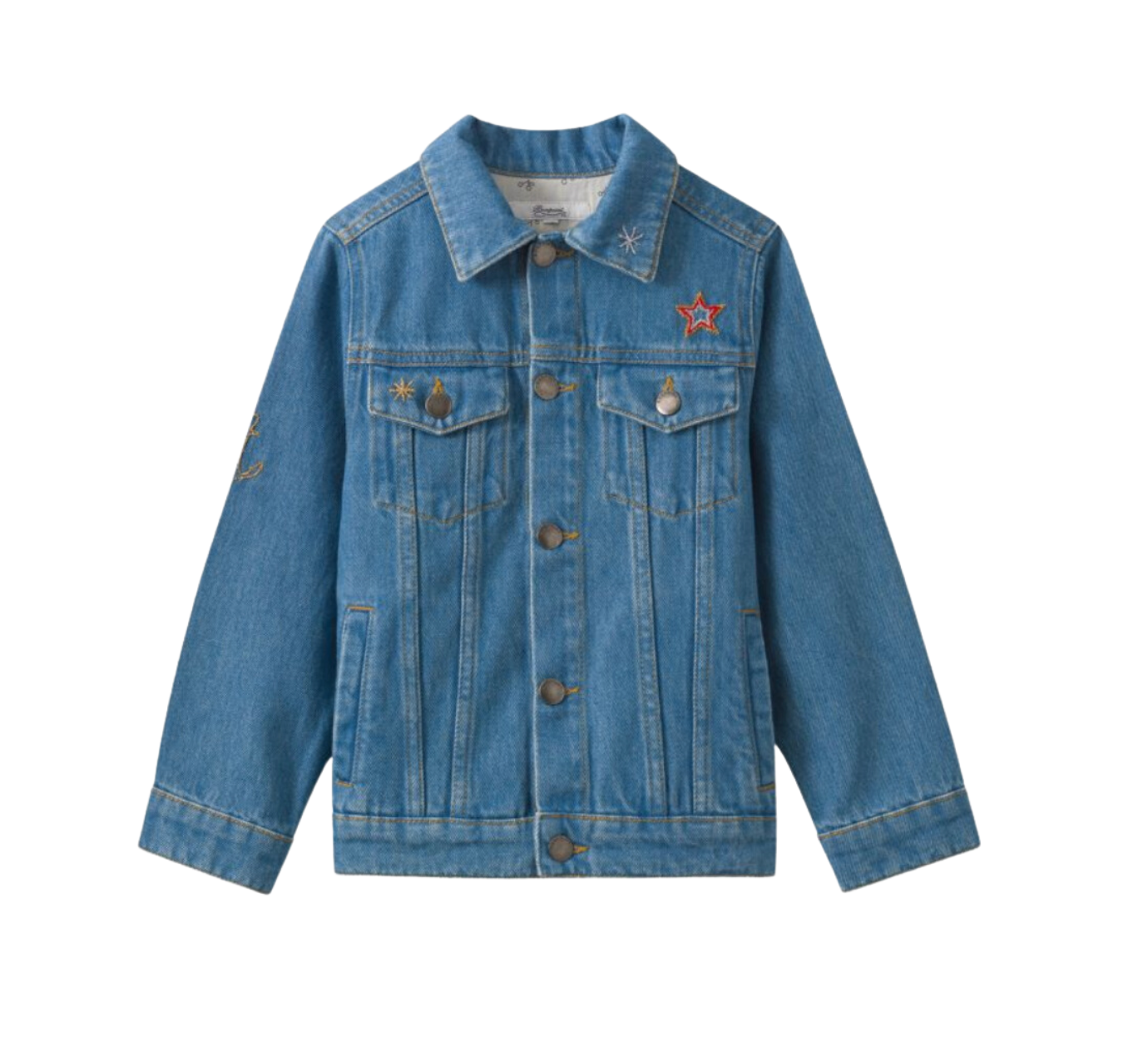 Polo de rugby semi-boutonné en coton 3-9 ans, bleu marine/blanc