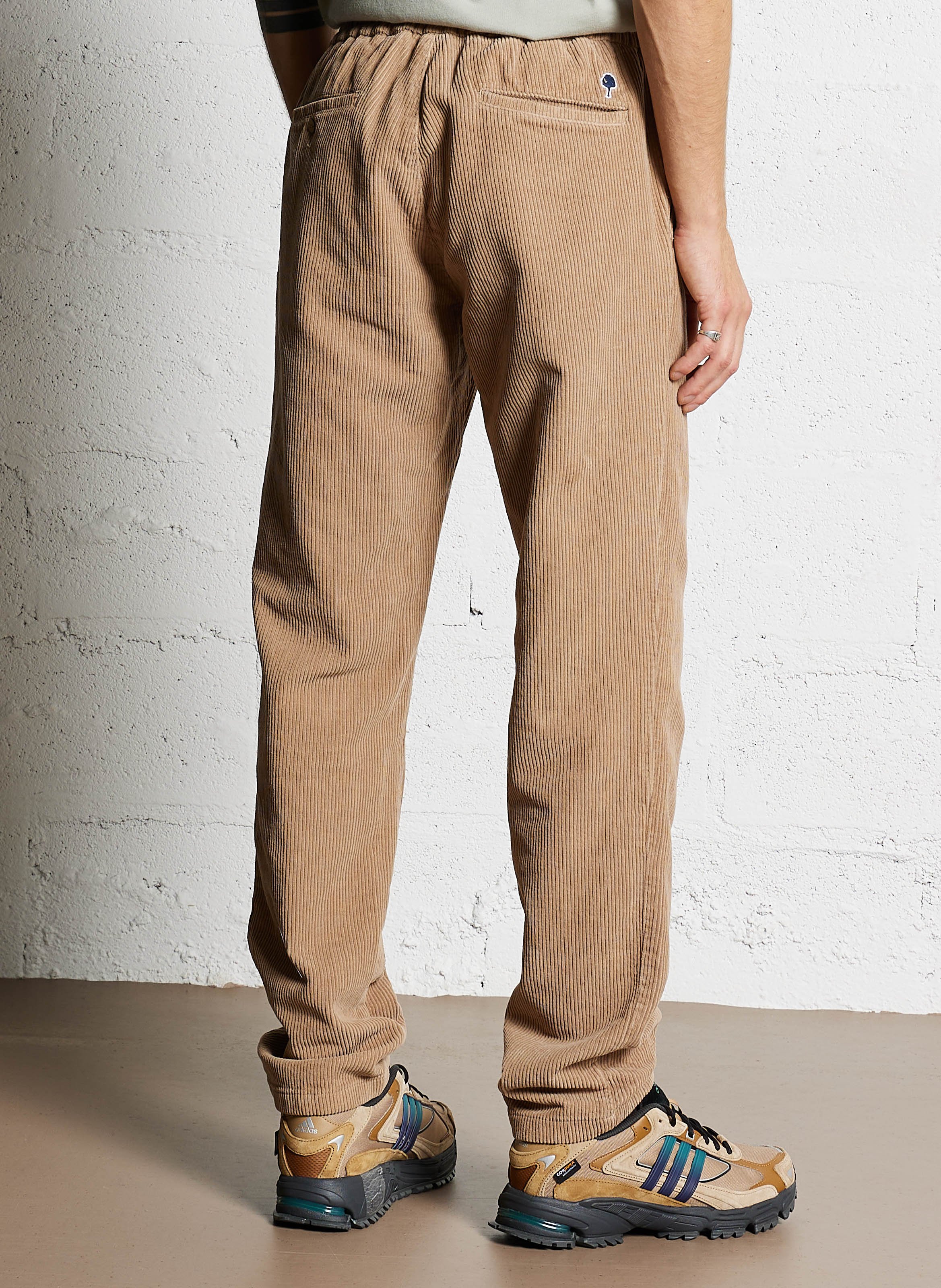 Corduroy carrot pants FAGUO Beige