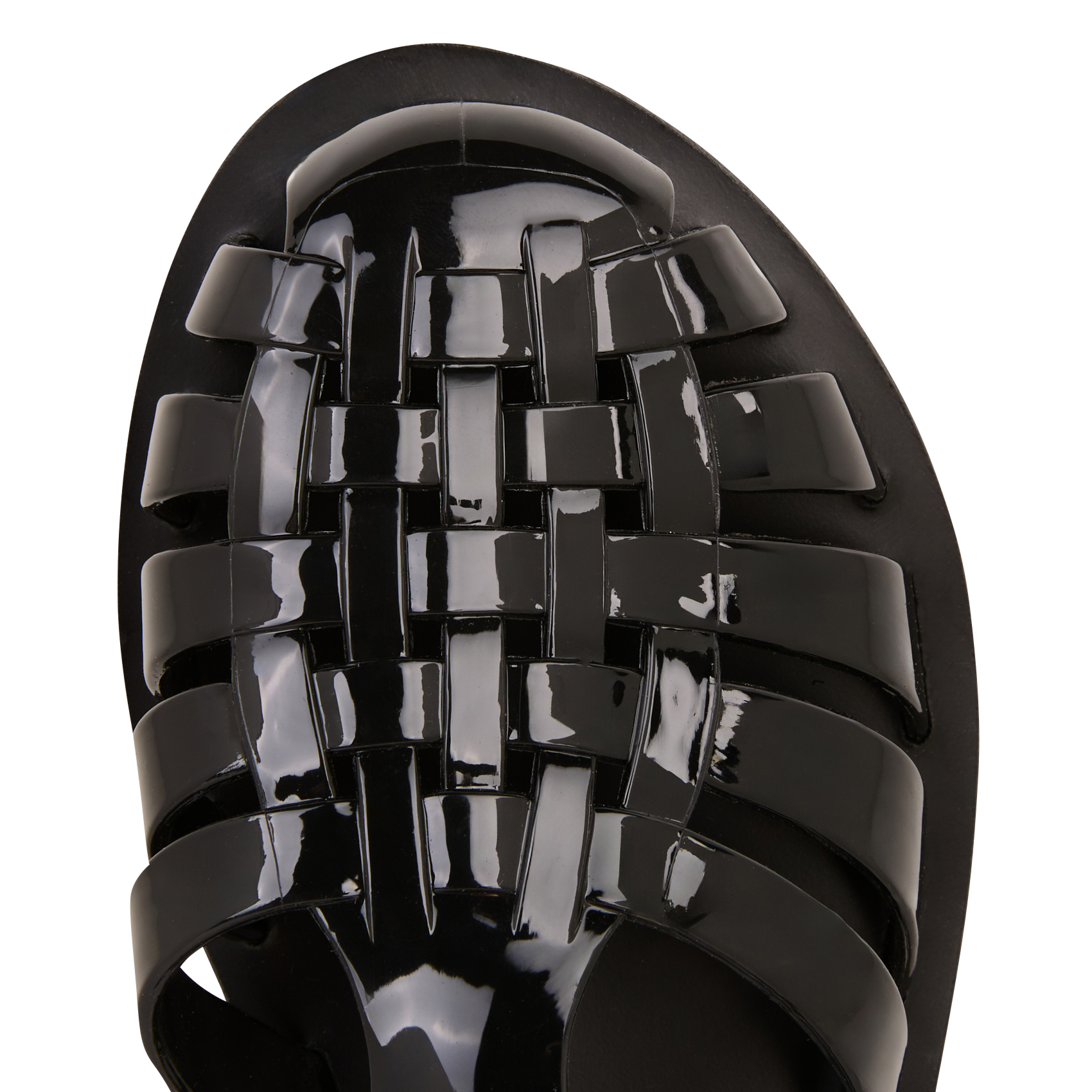 Méduse effet brillant ANCIENT GREEK SANDALS Noir