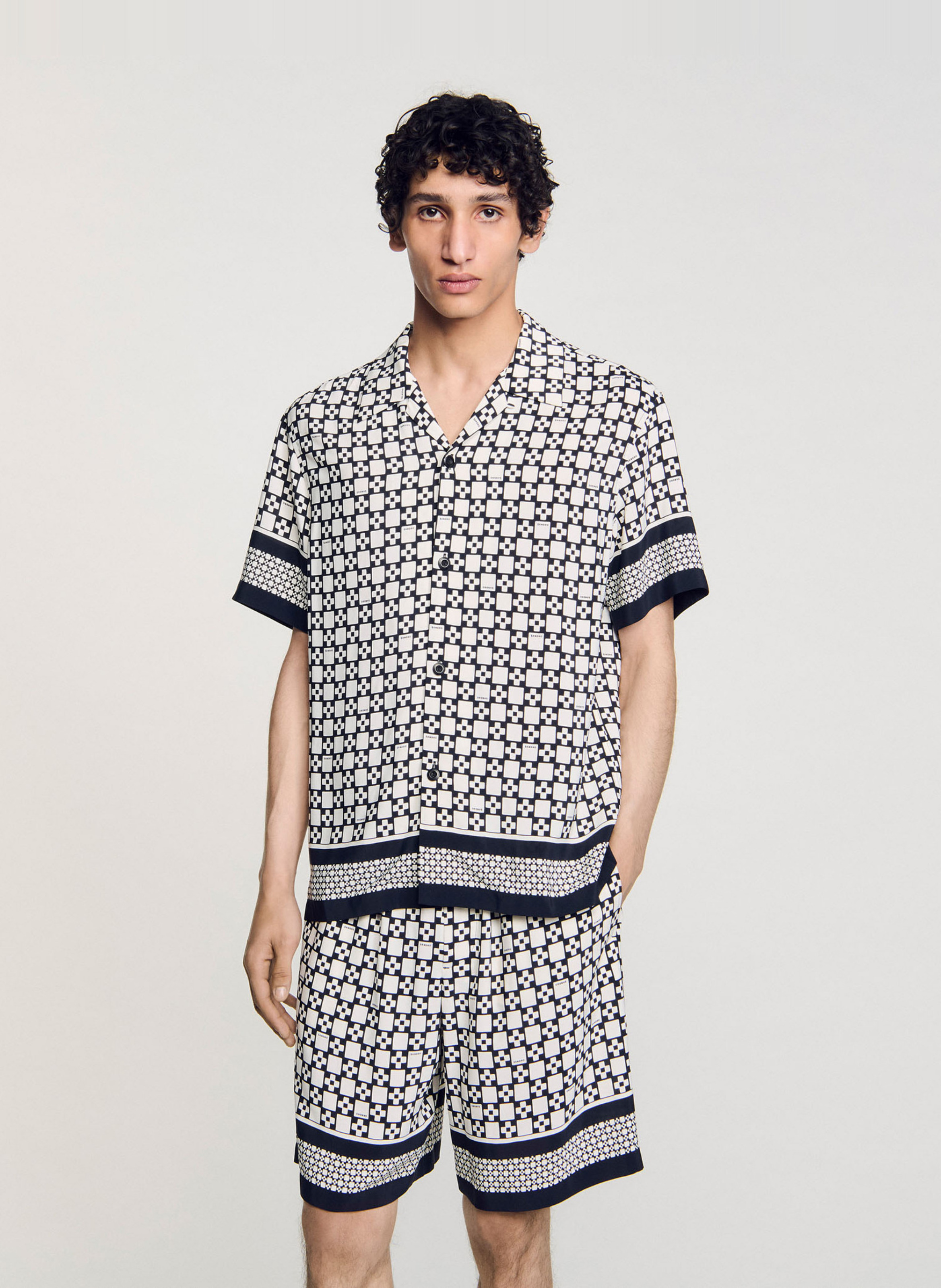 Rechte bedrukte blouse SANDRO