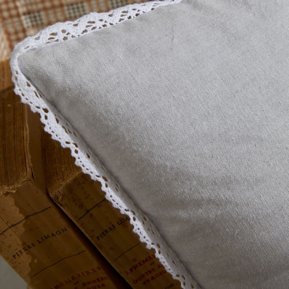 Removable cotton cushion TODAY LINGE DE MAISON Grey